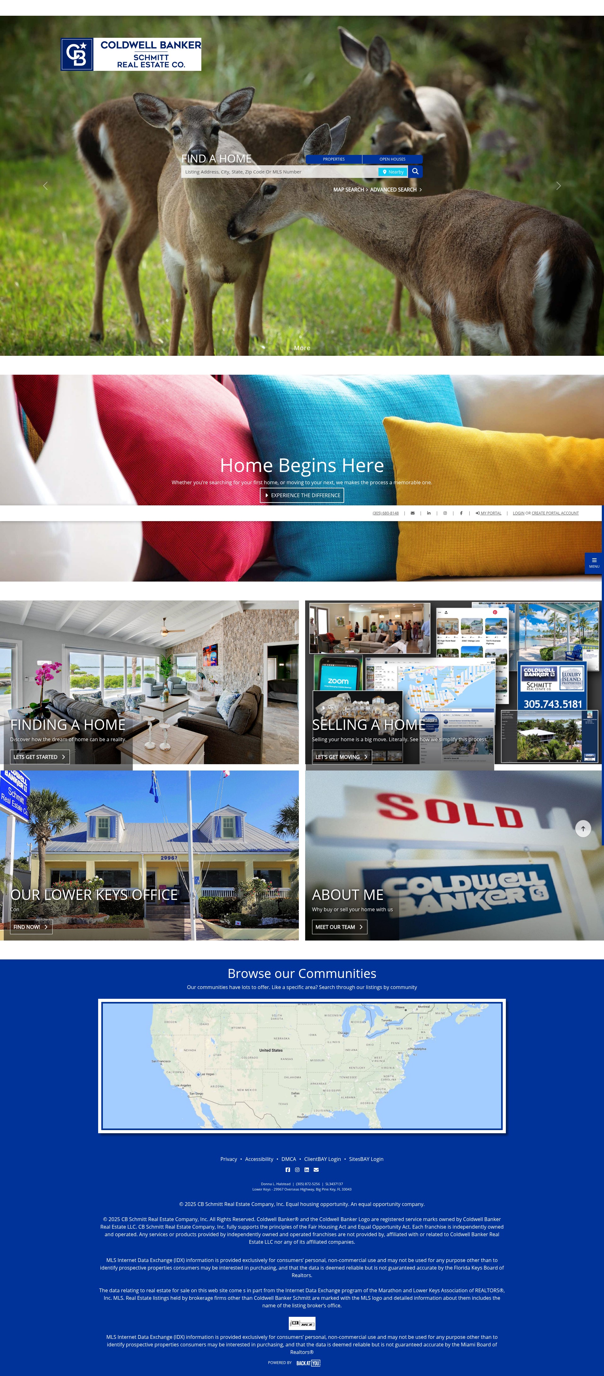 Screenshot of dhalstead.realestatefloridakeys.com