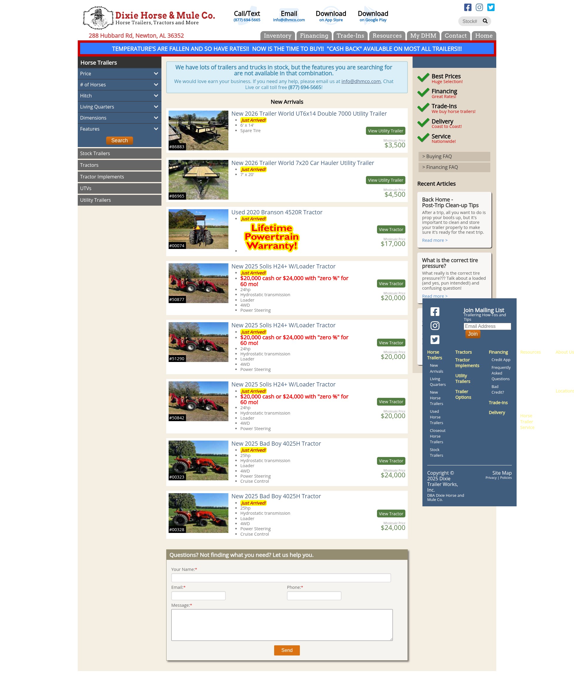 Screenshot of dhmco.com