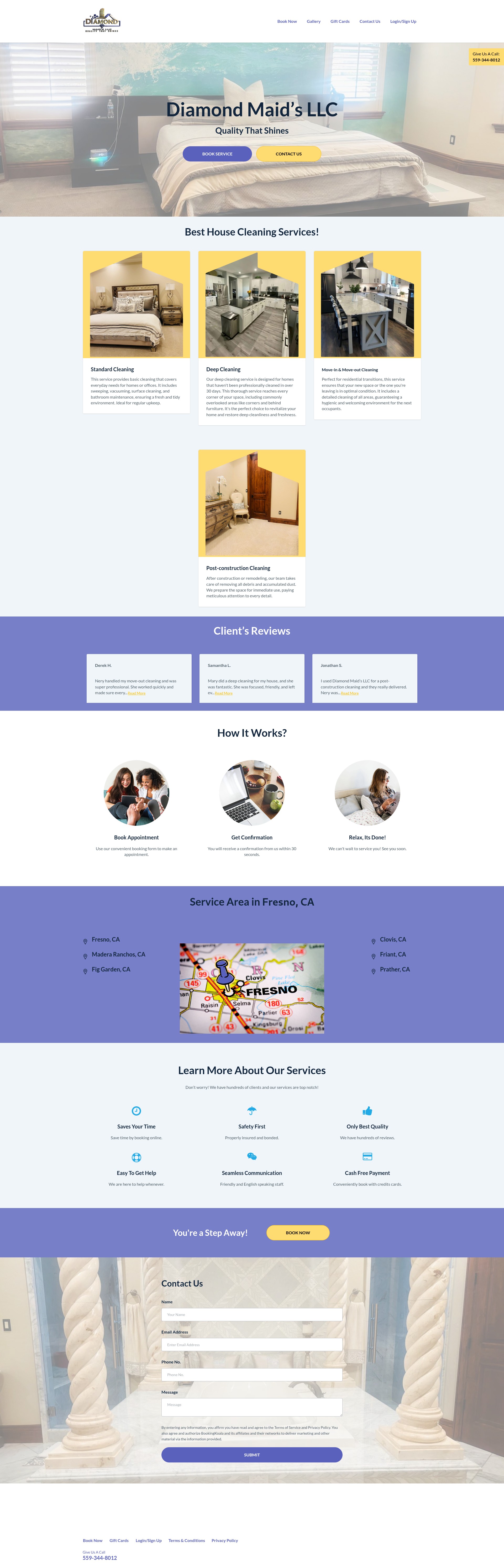 Screenshot of diamond-maid.com