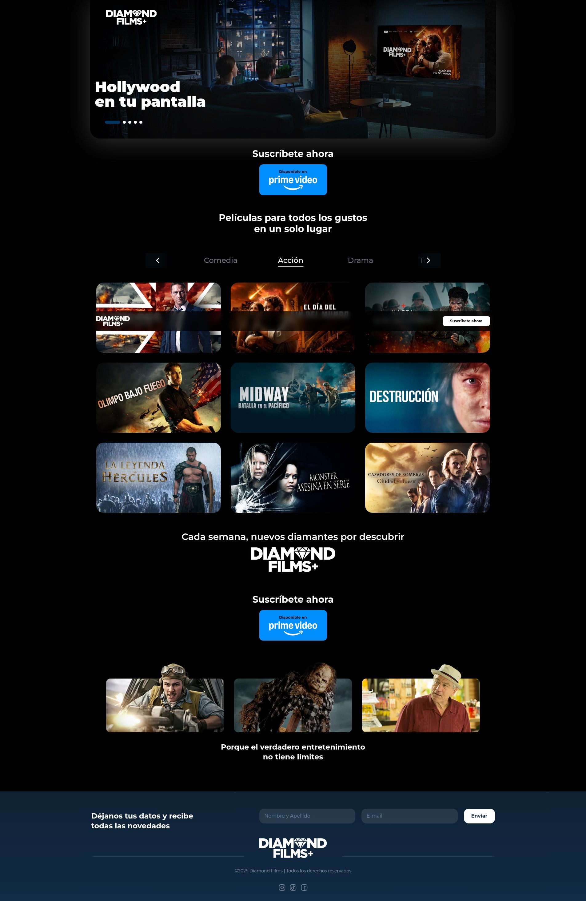 Screenshot of diamondfilmsplus.com