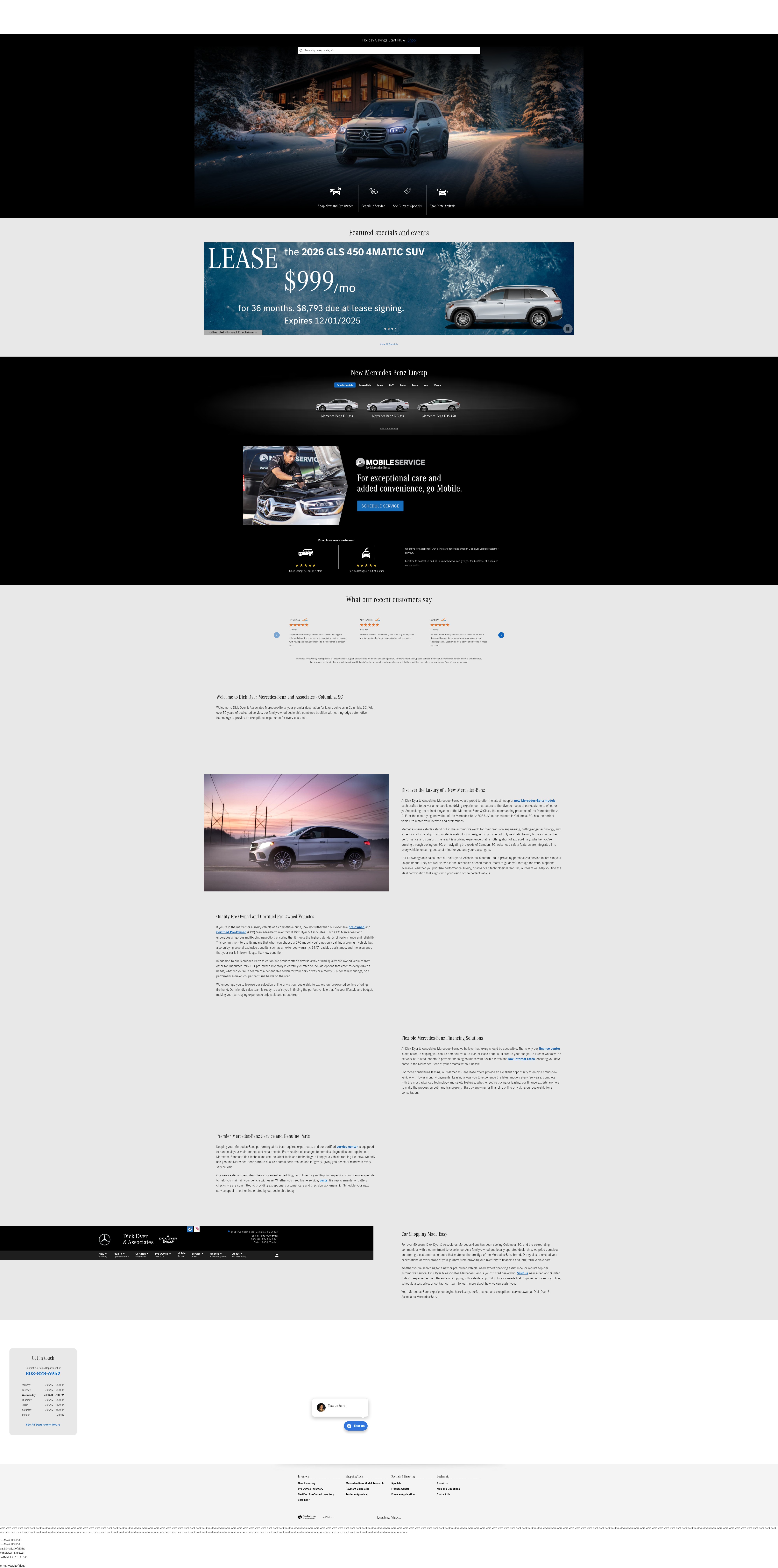 Screenshot of dickdyermercedes.com