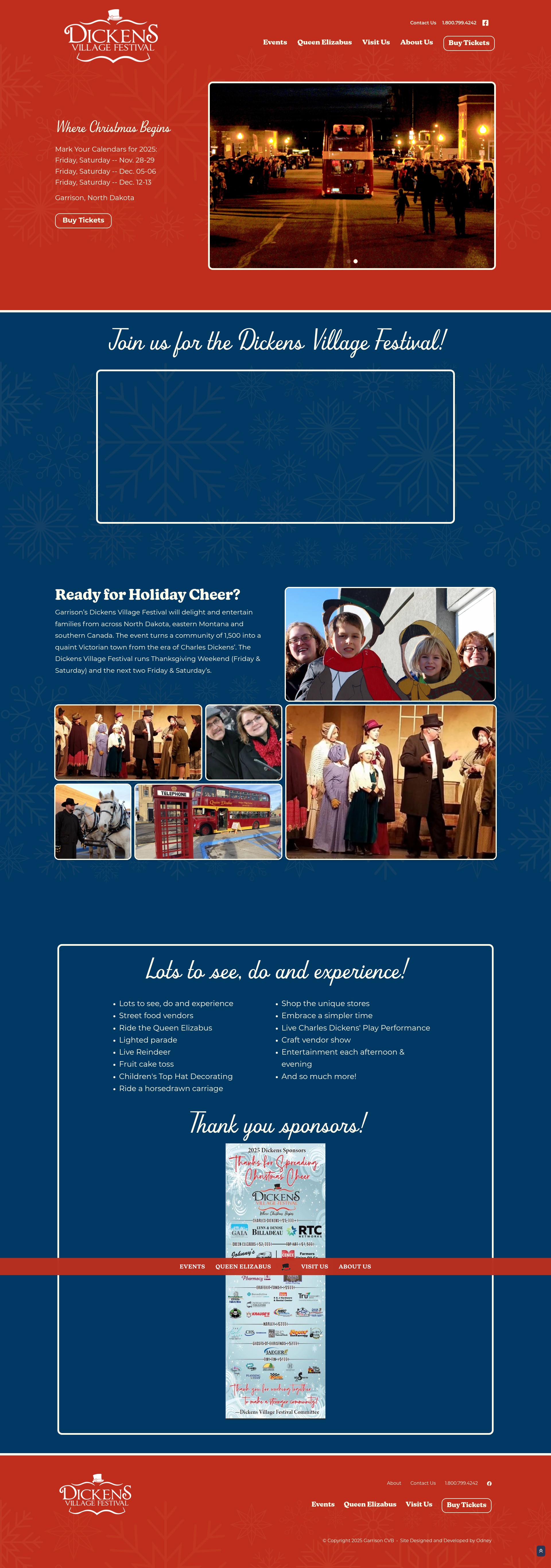 Screenshot of dickensfestival.com