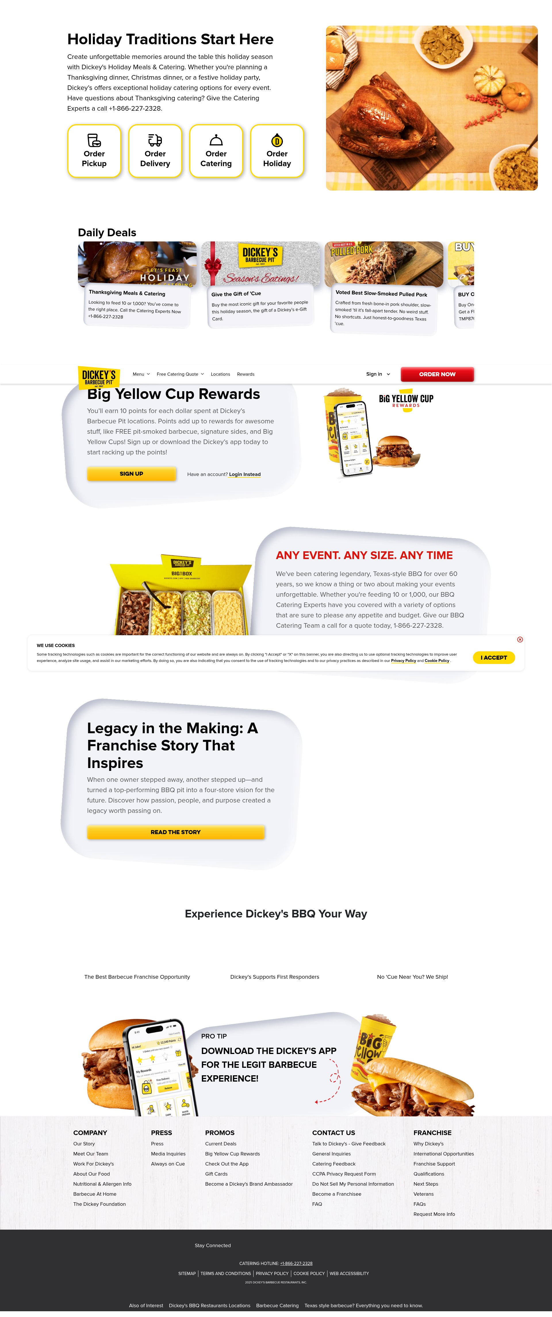 Screenshot of dickeys.com