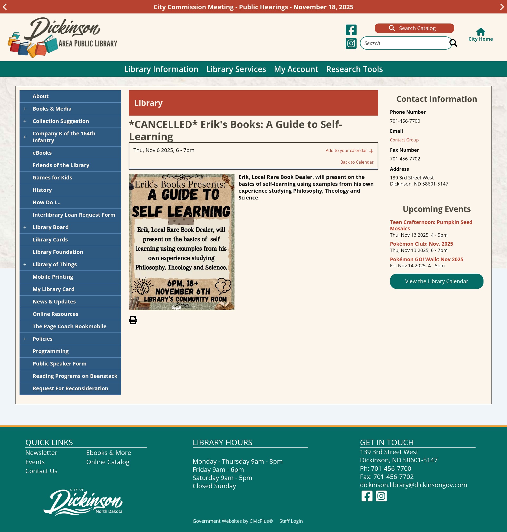 Screenshot of dickinsongov.com