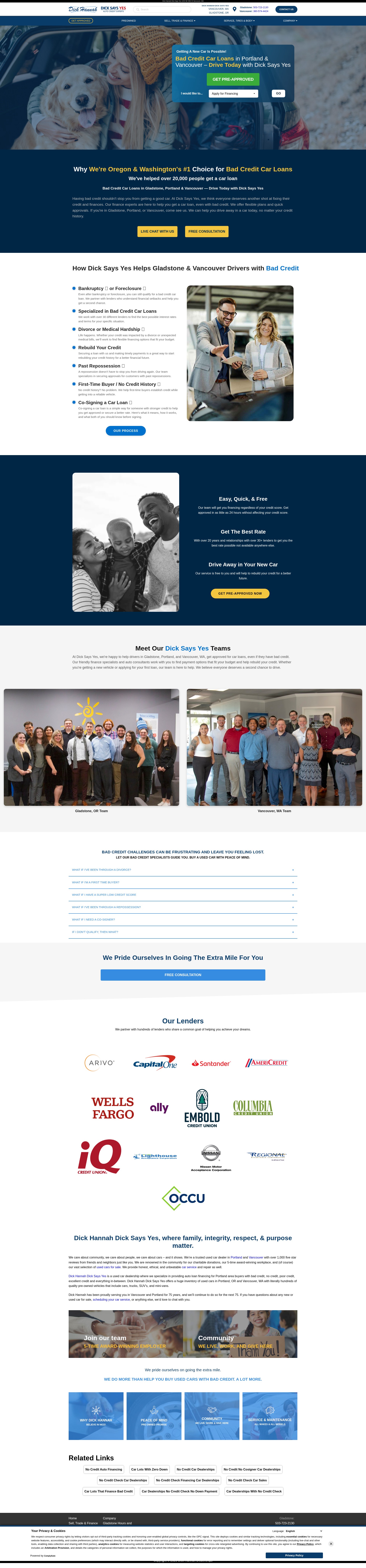 Screenshot of dicksaysyes.com