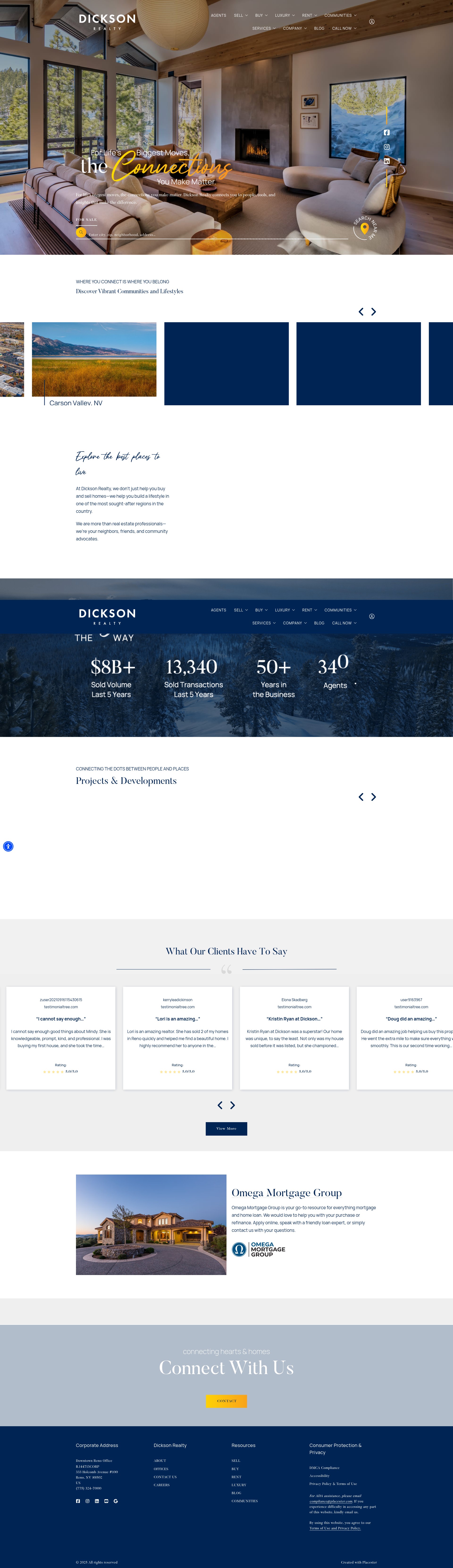 Screenshot of dicksonrealty.com