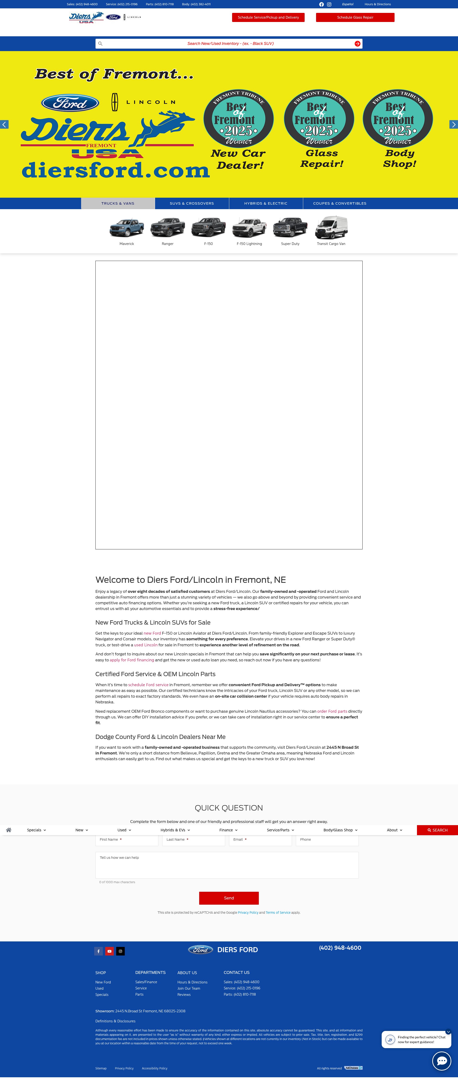 Screenshot of diersford.com