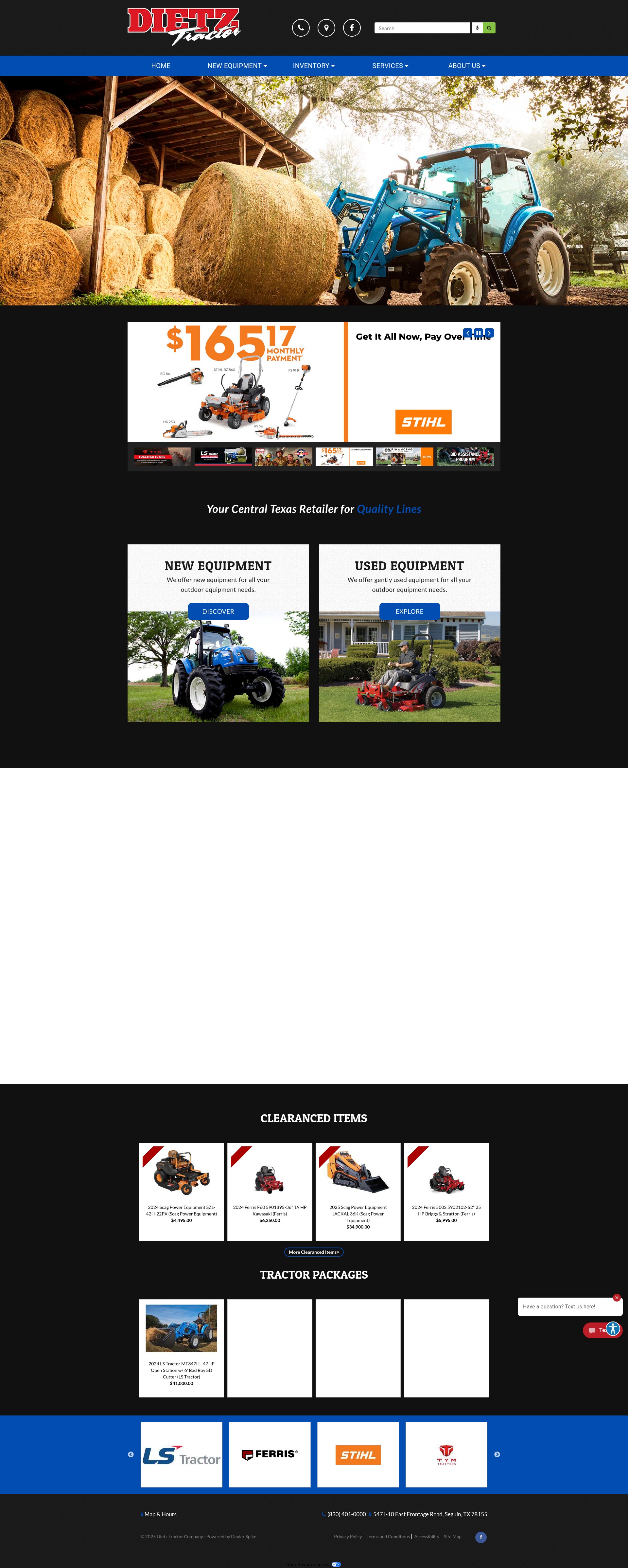 Screenshot of dietztractor.com