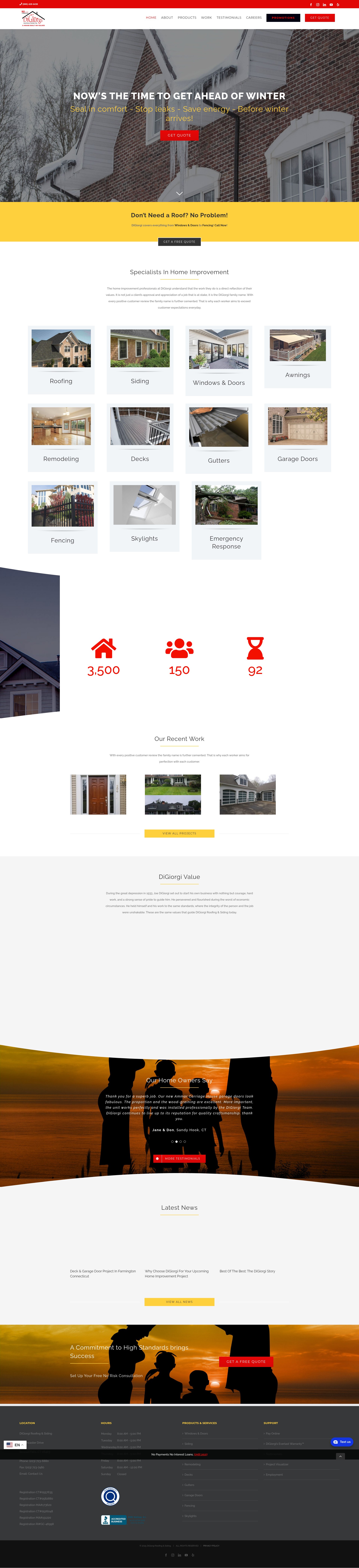 Screenshot of digiorgiinc.com