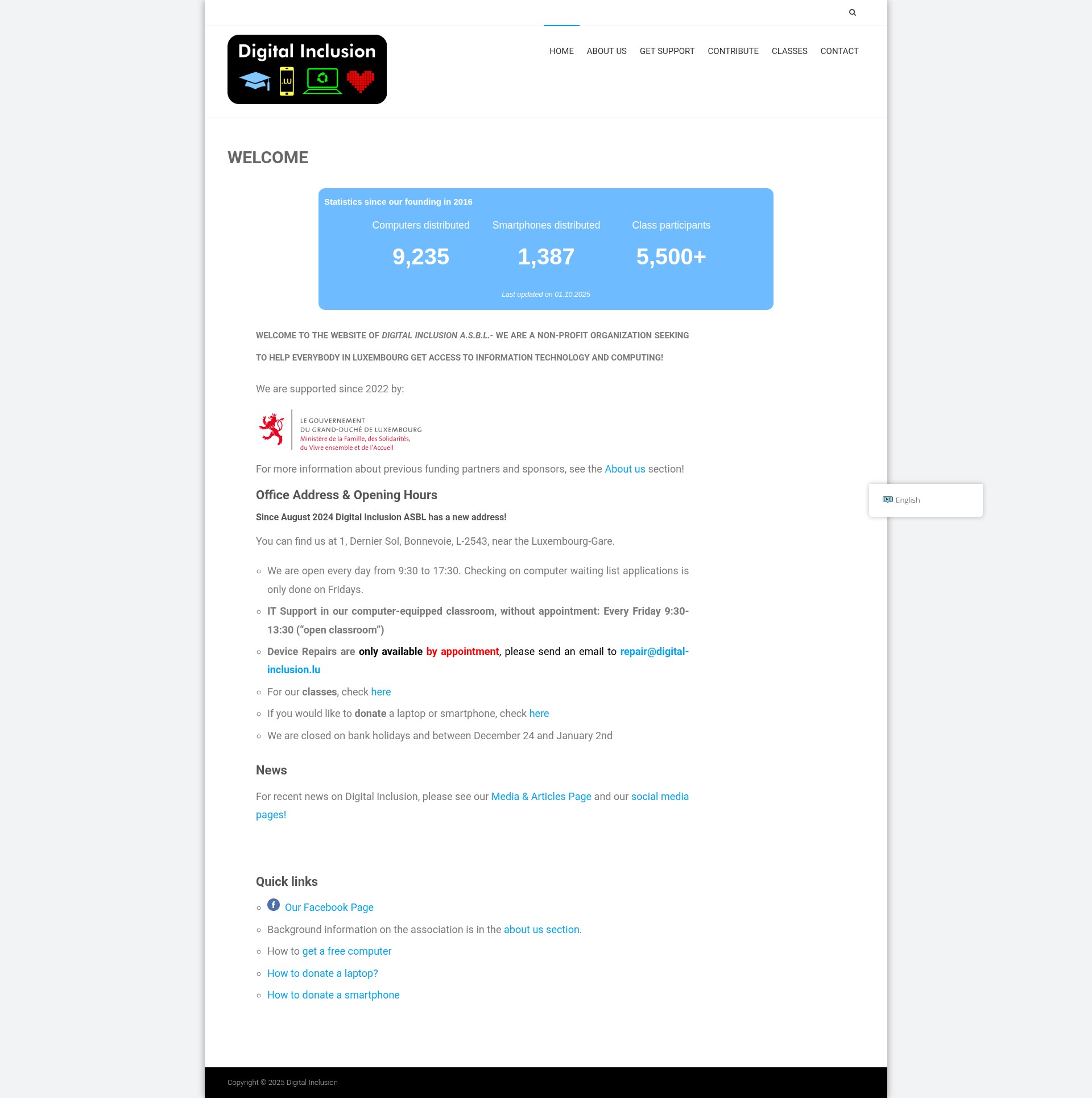 Screenshot of digital-inclusion.lu