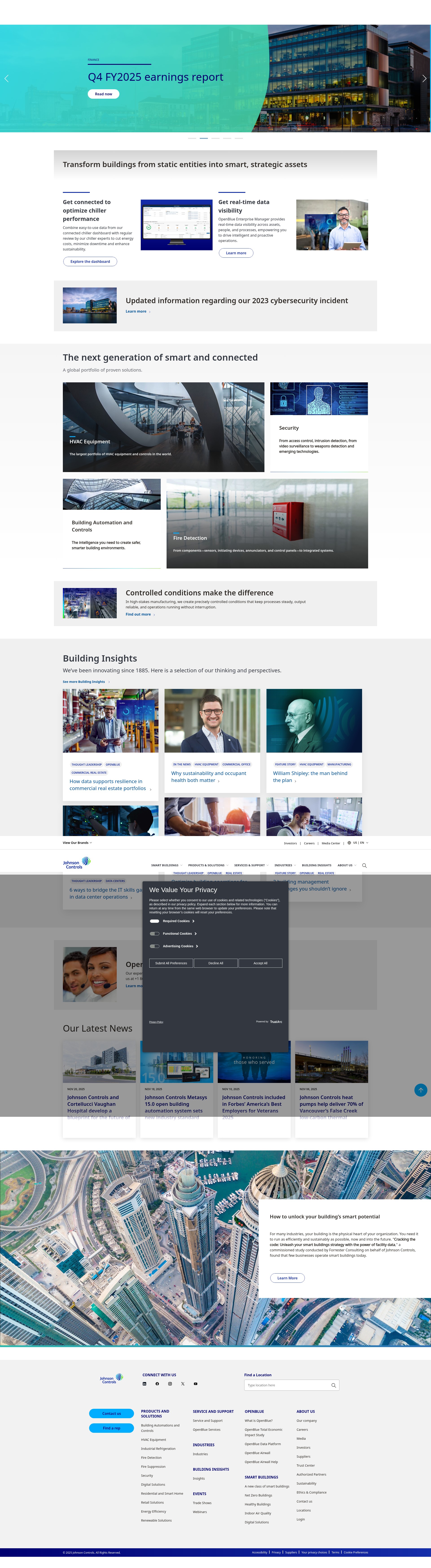 Screenshot of digital.johnsoncontrols.com