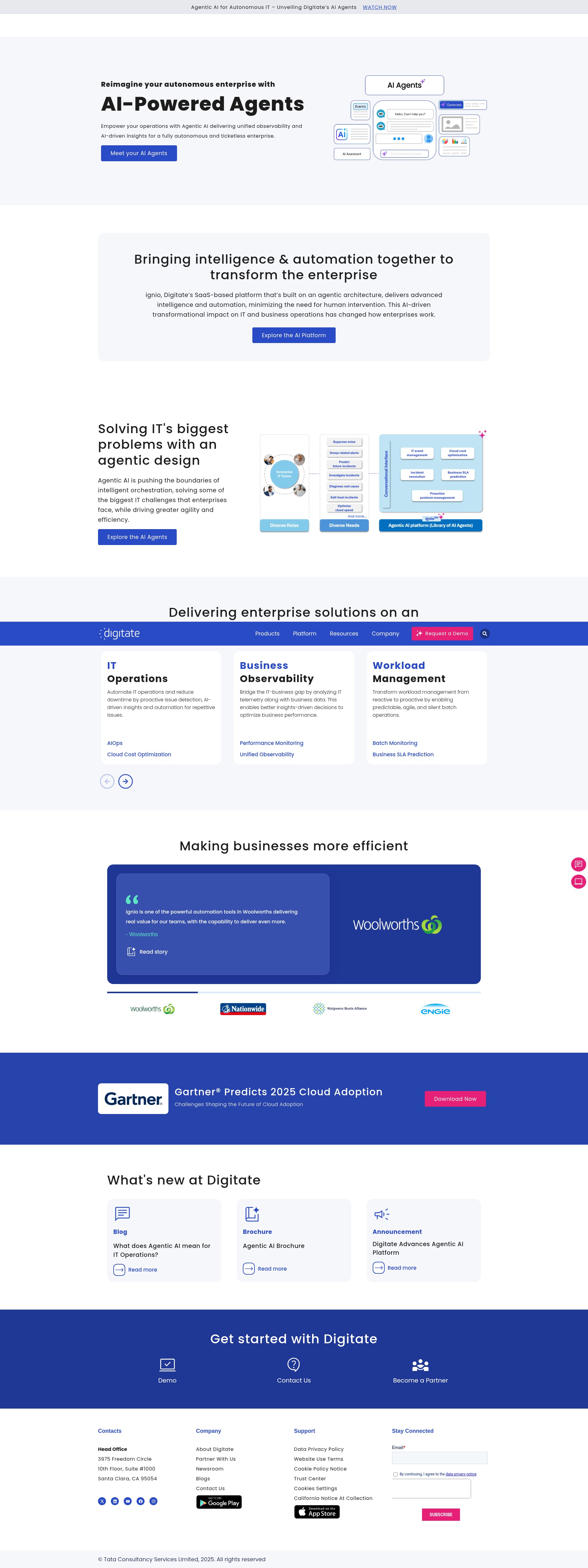 Screenshot of digitate.com
