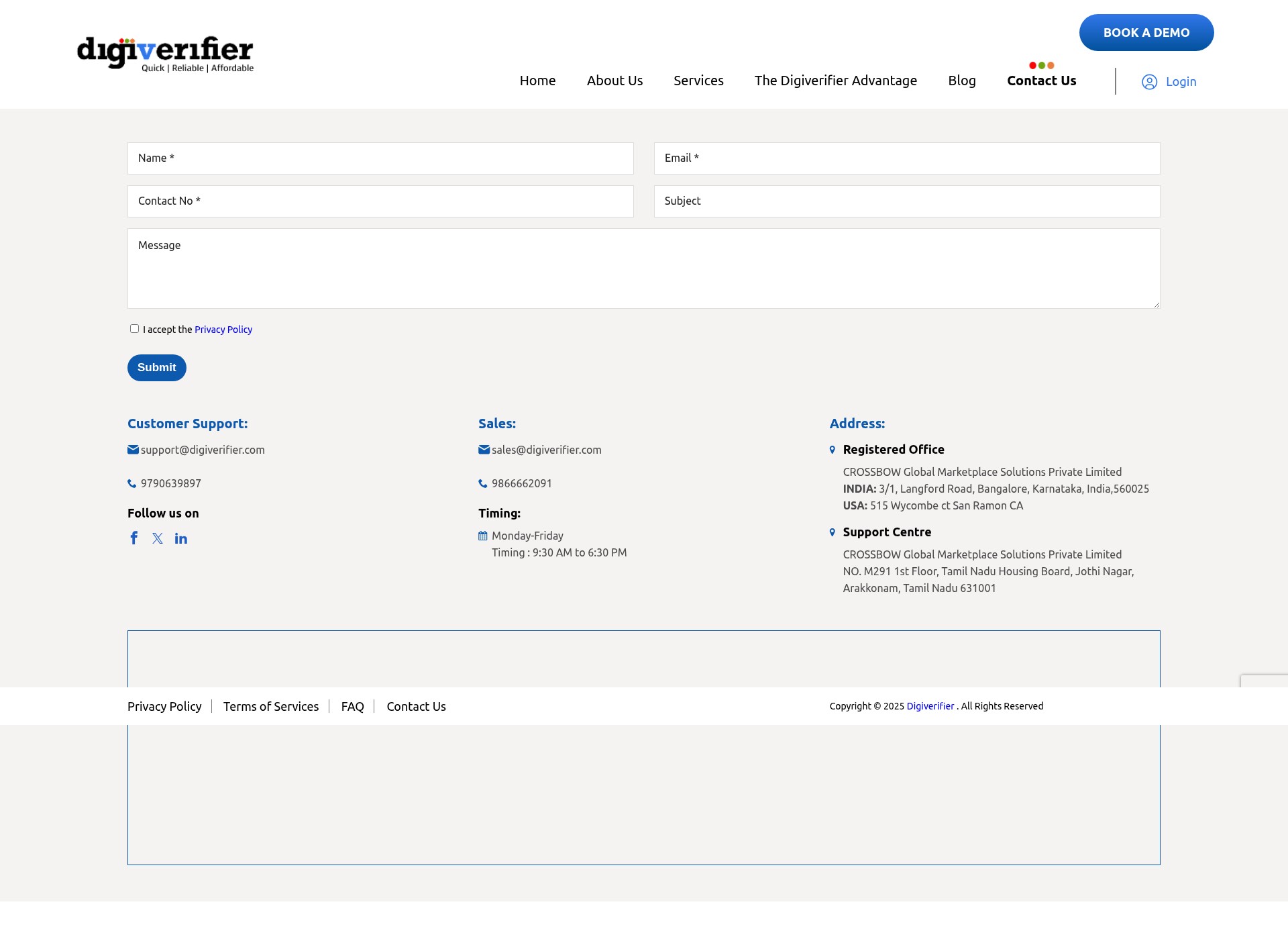 Screenshot of digiverifier.com