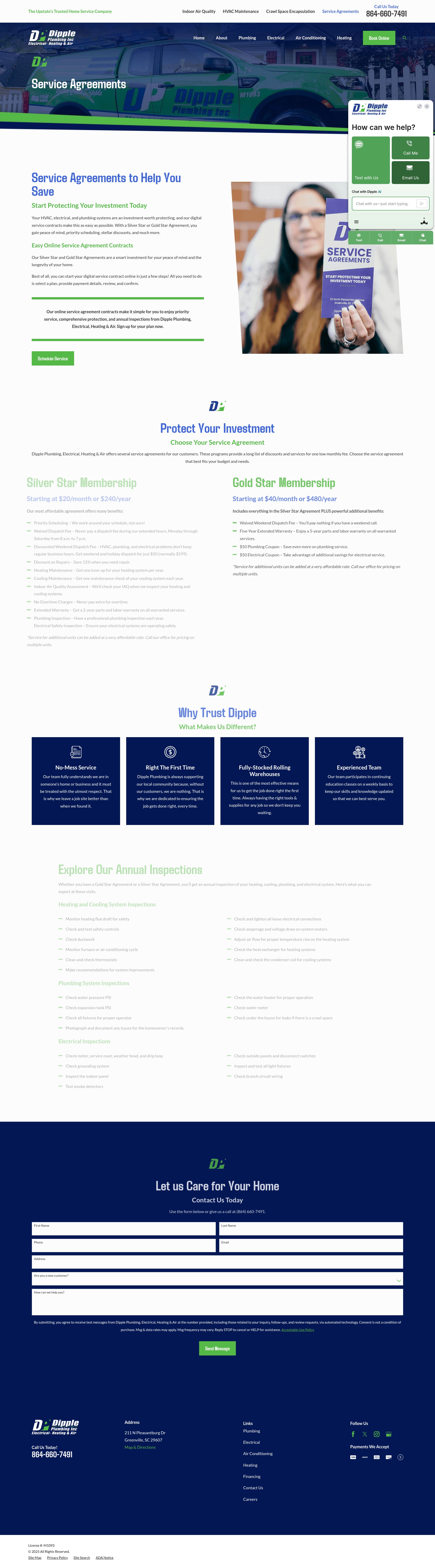 Screenshot of dippleservices.com