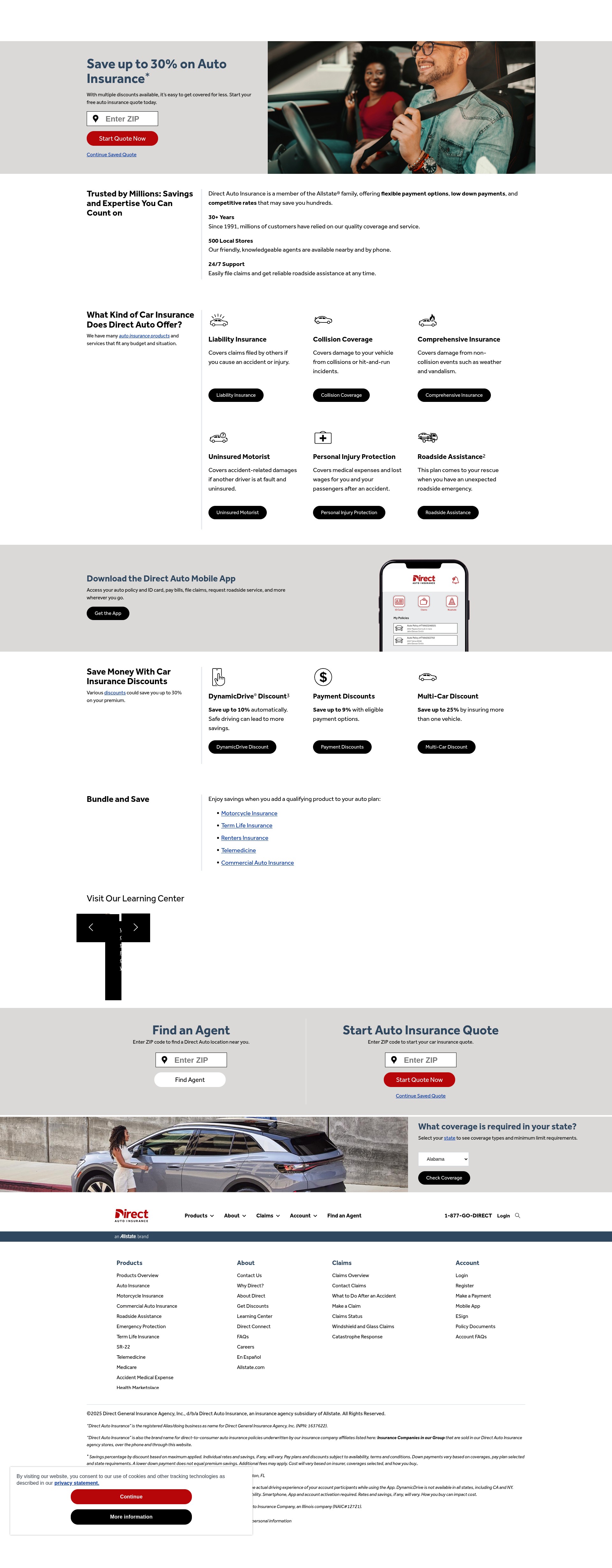 Screenshot of directauto.com