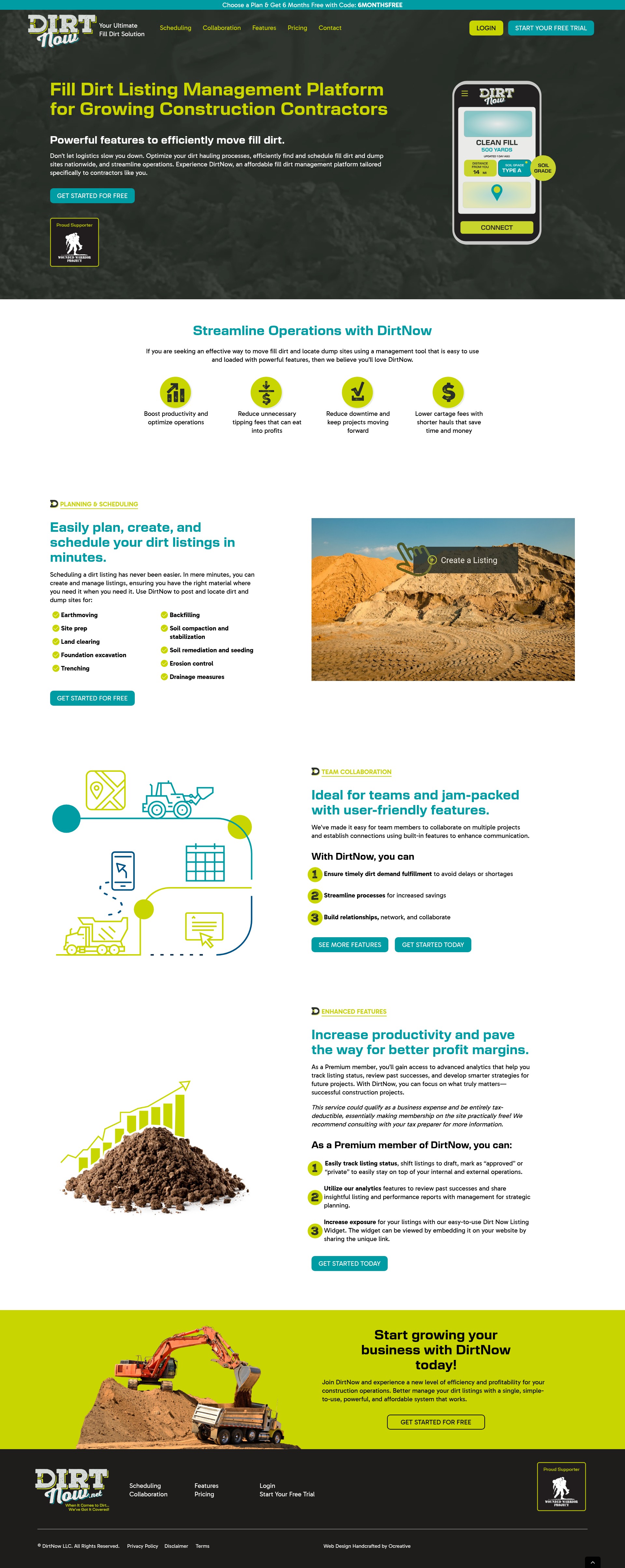 Screenshot of dirtnow.net