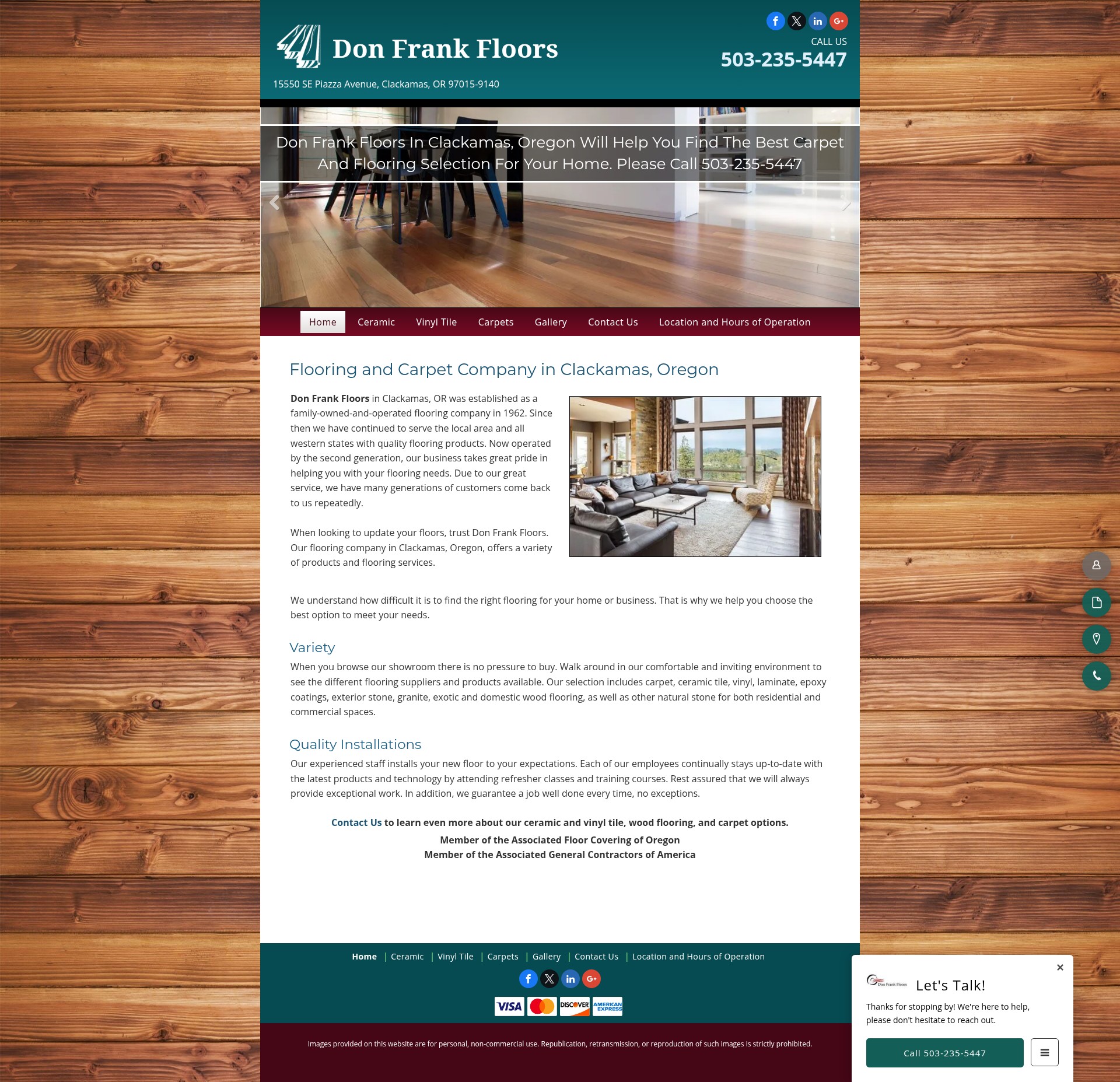 Screenshot of discountflooringandtile.com