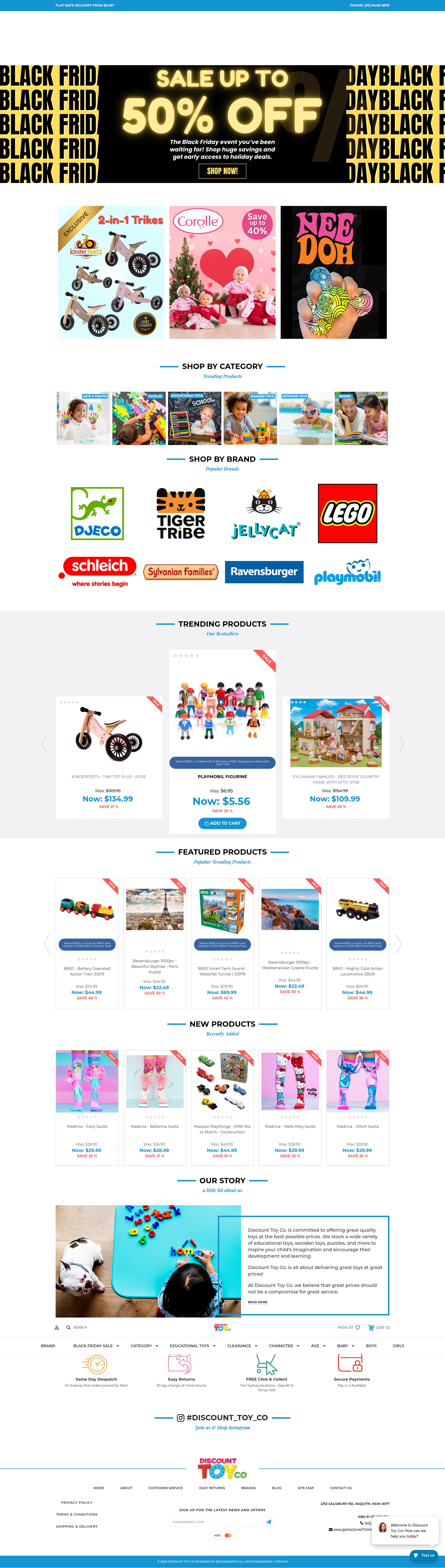 Screenshot of discounttoyco.com.au