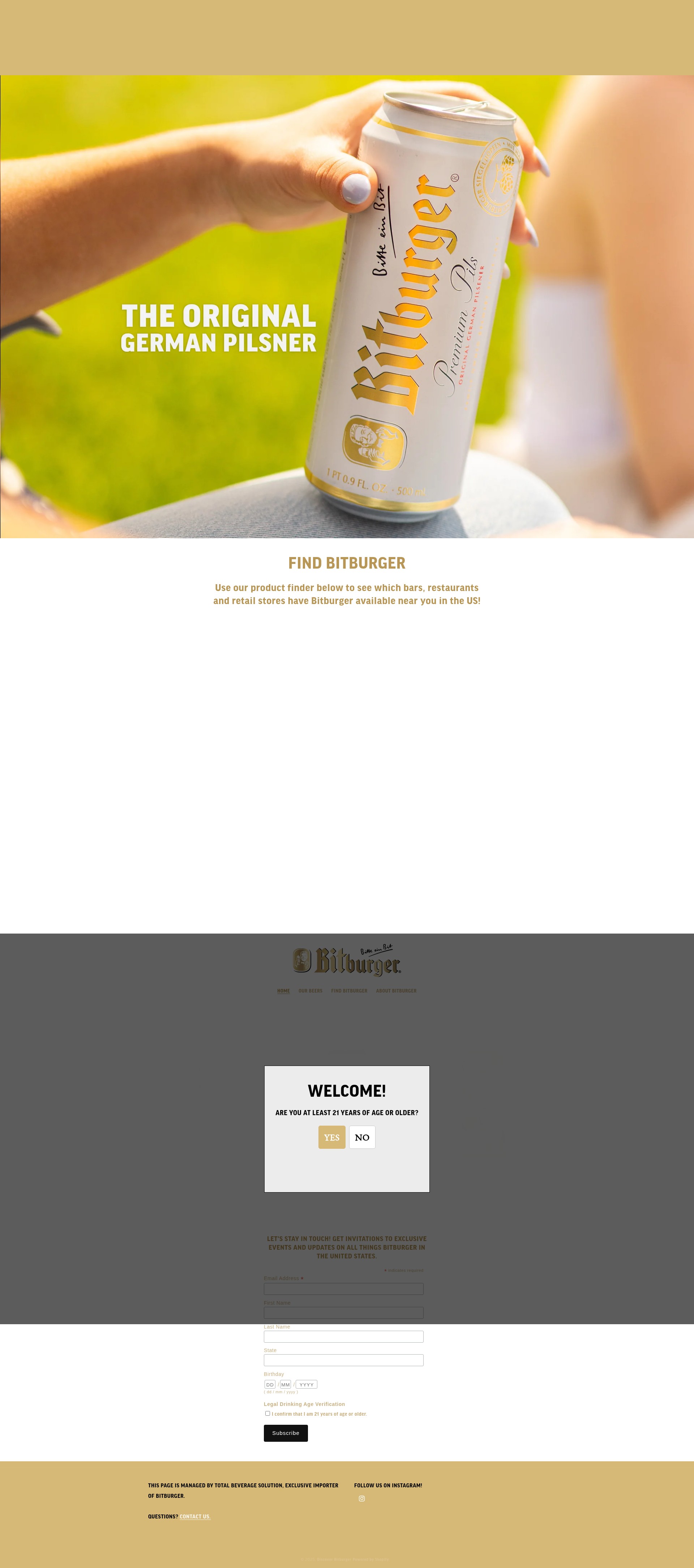 Screenshot of discoverbitburger.com