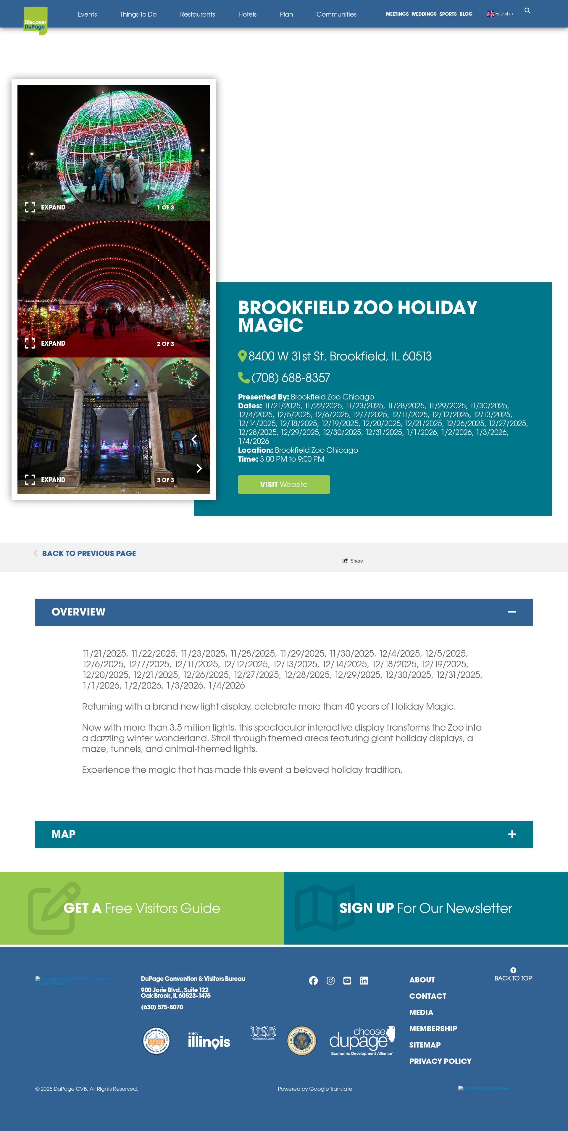 Screenshot of discoverdupage.com