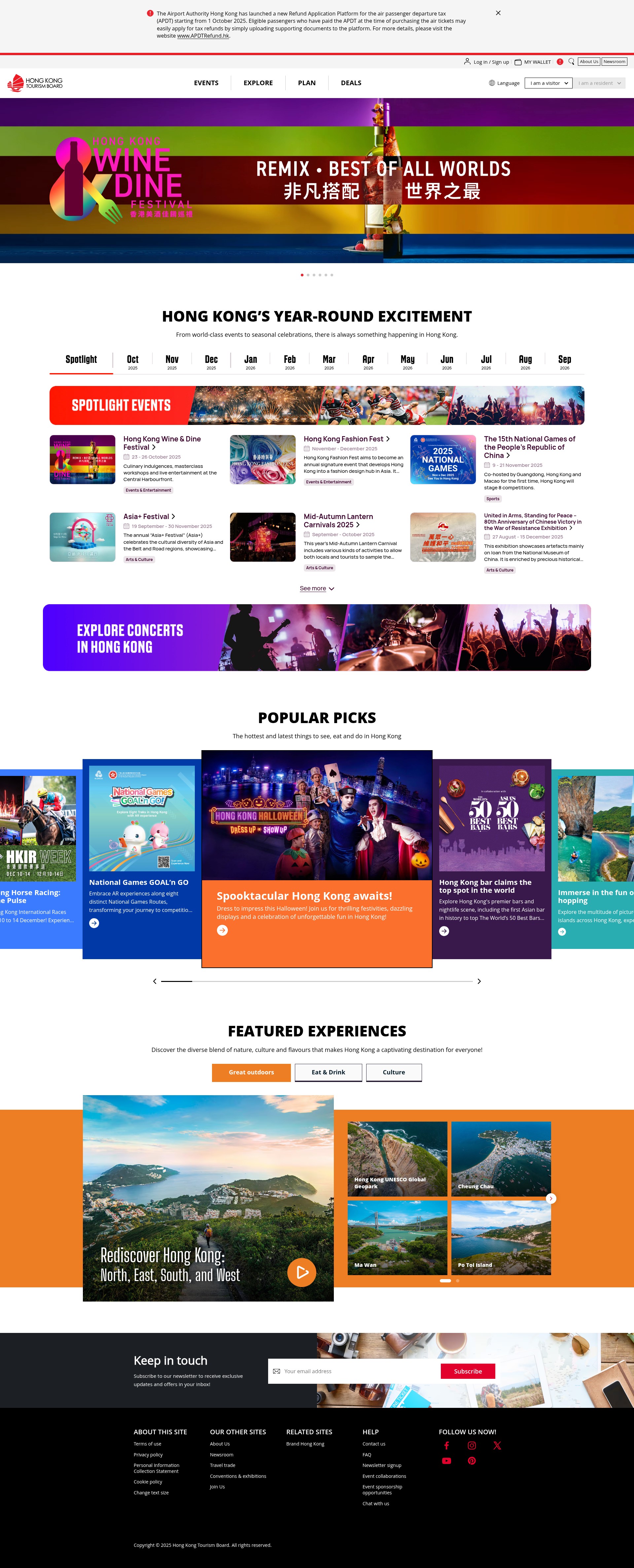 Screenshot of discoverhongkong.com