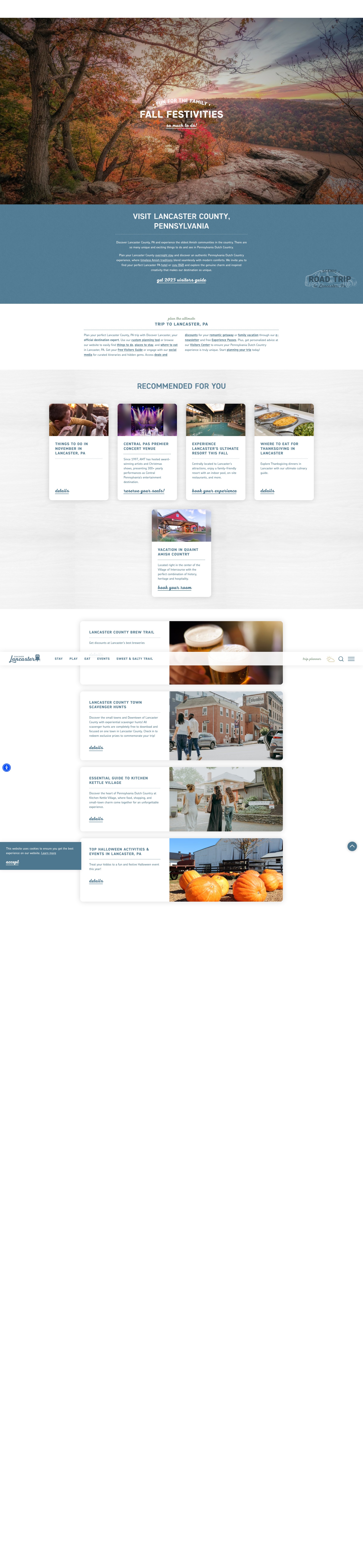 Screenshot of discoverlancaster.com