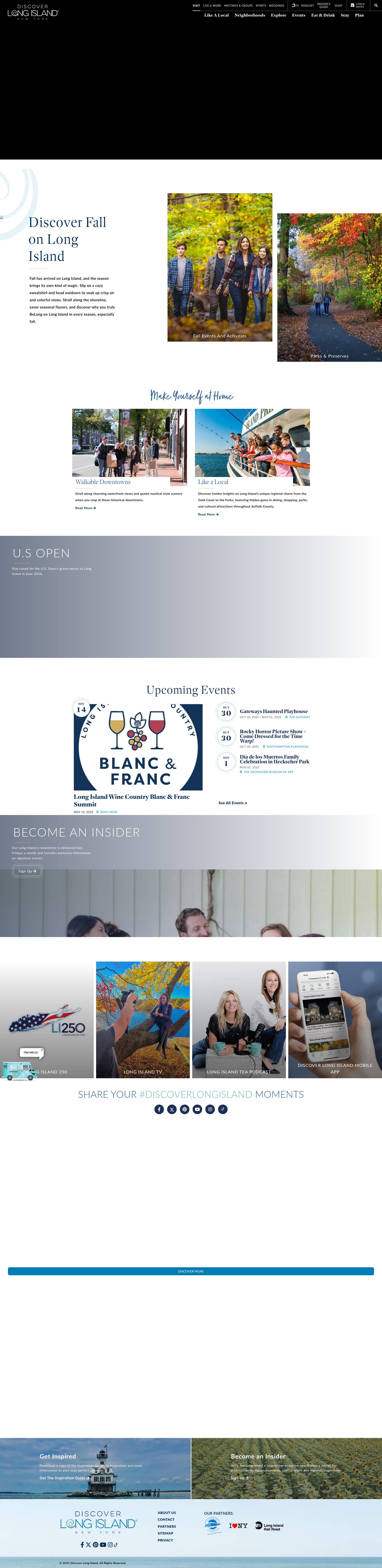 Screenshot of discoverlongisland.com