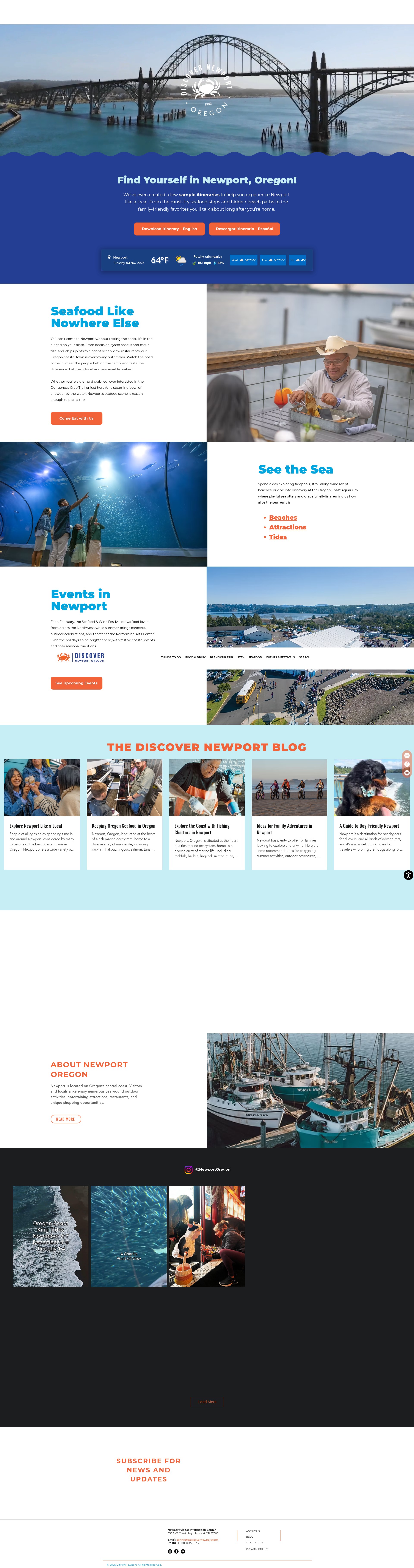 Screenshot of discovernewport.com