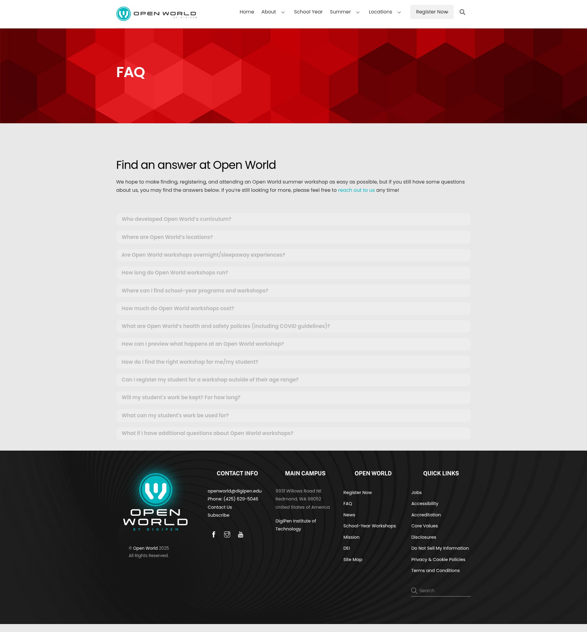 Screenshot of discoveropenworld.com