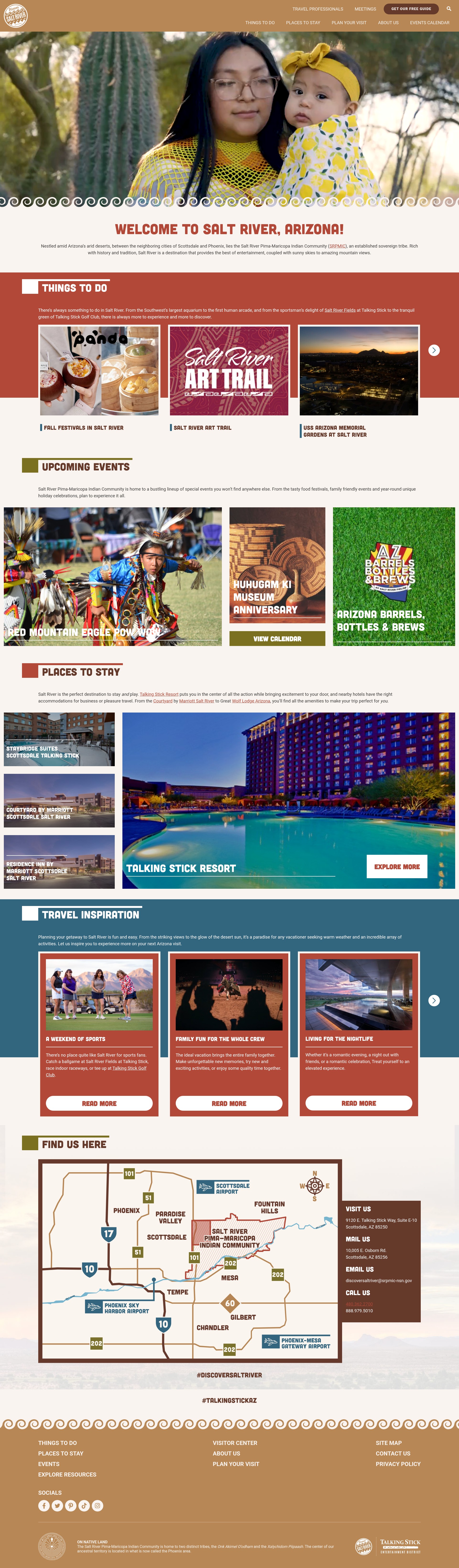 Screenshot of discoversaltriver.com