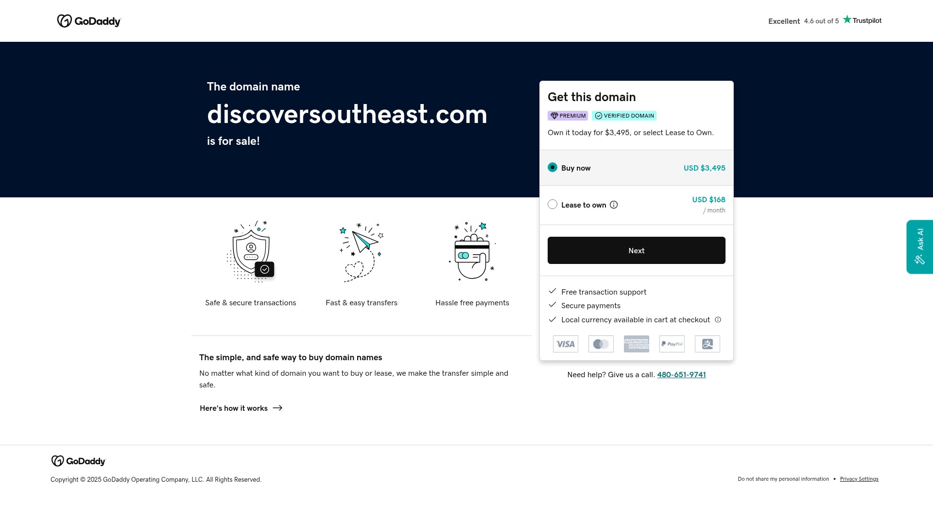 Screenshot of discoversoutheast.com