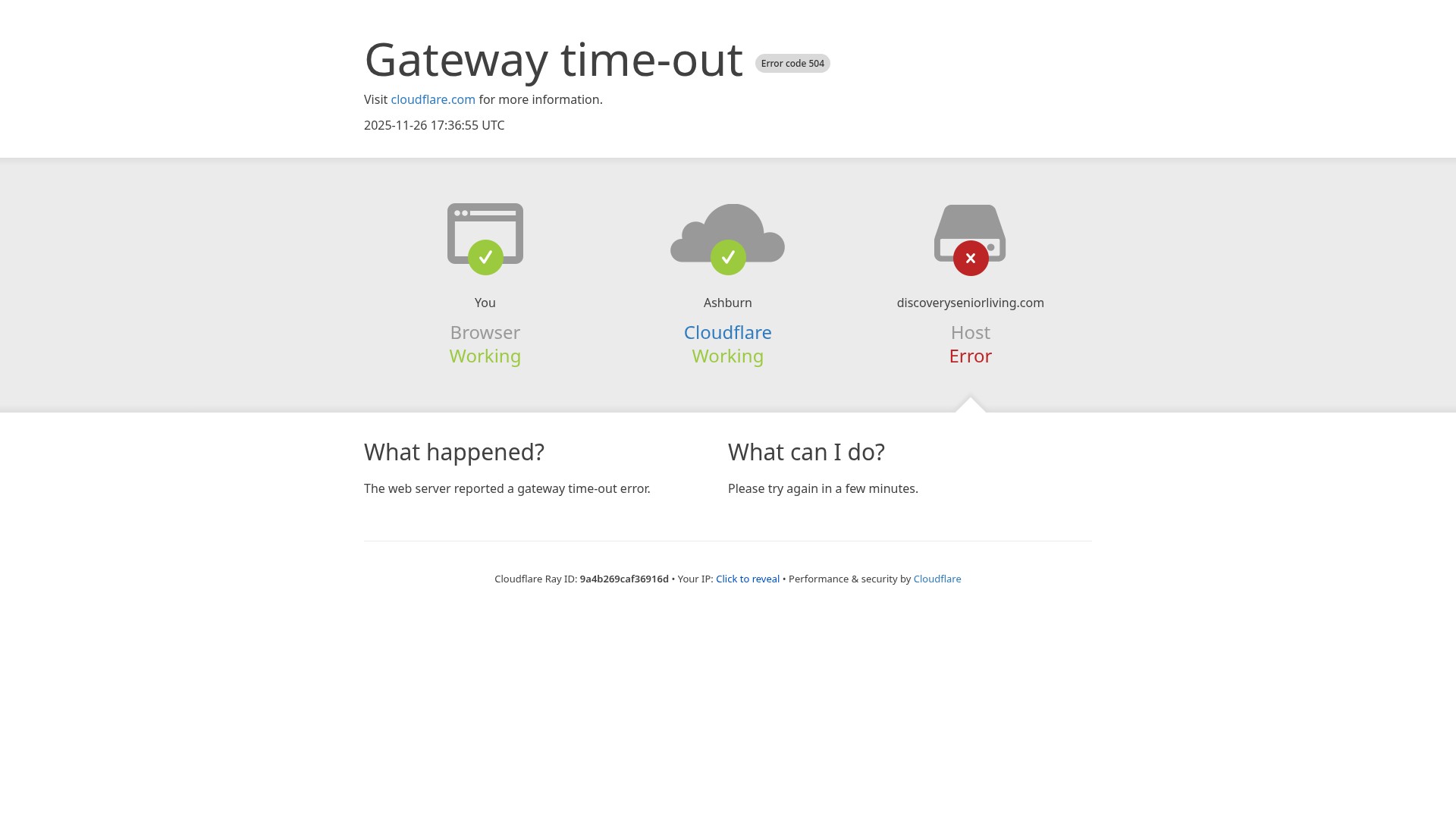 Screenshot of discoveryseniorliving.com