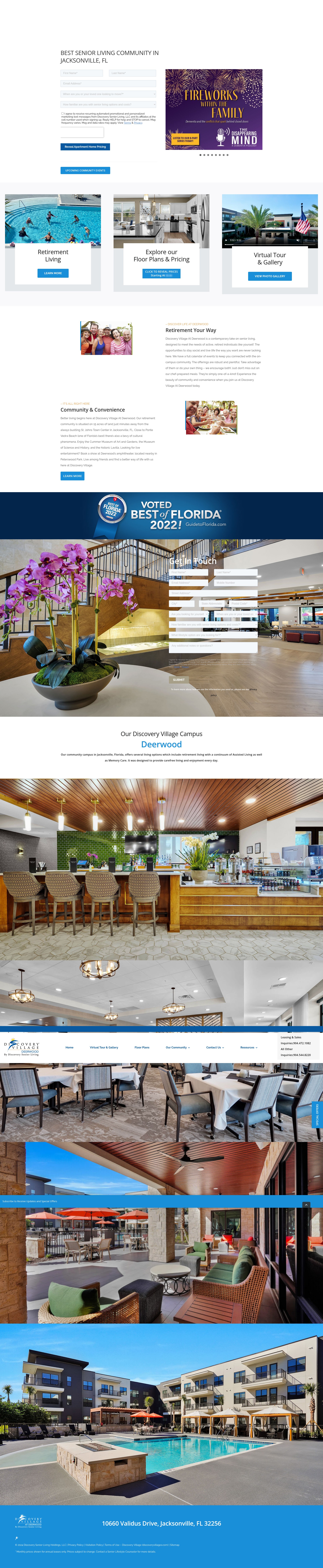 Screenshot of discoveryvillagedeerwood.com