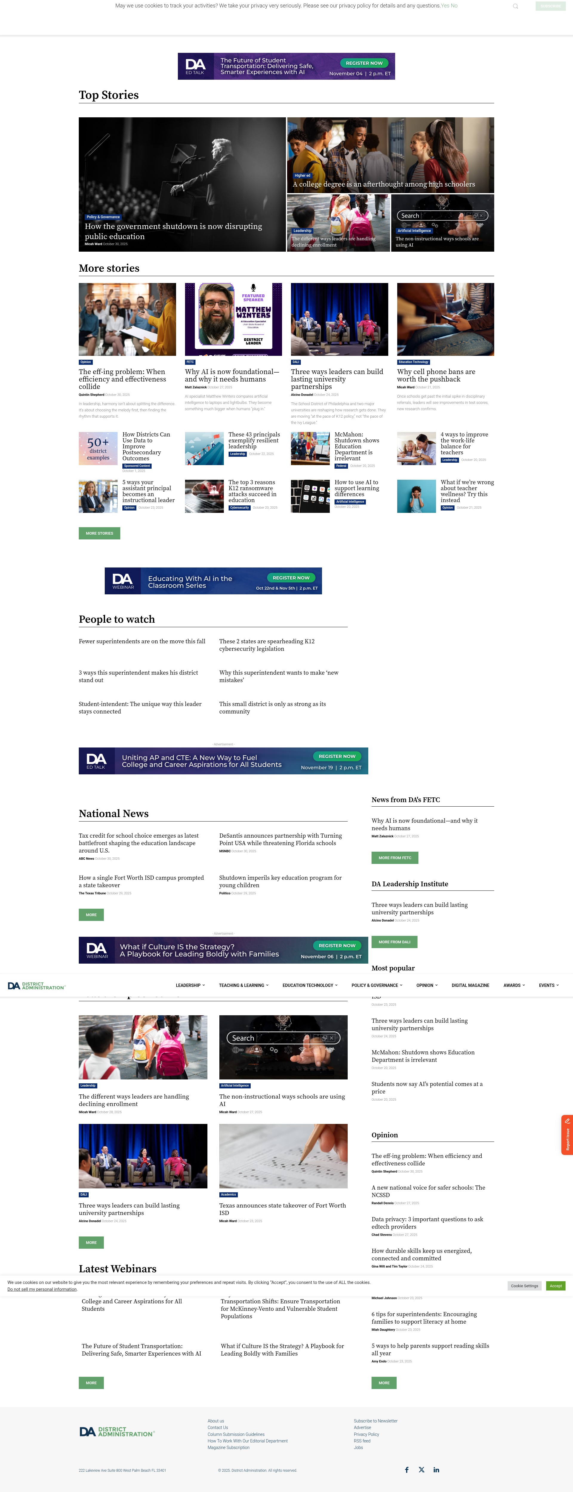 Screenshot of districtadministration.com