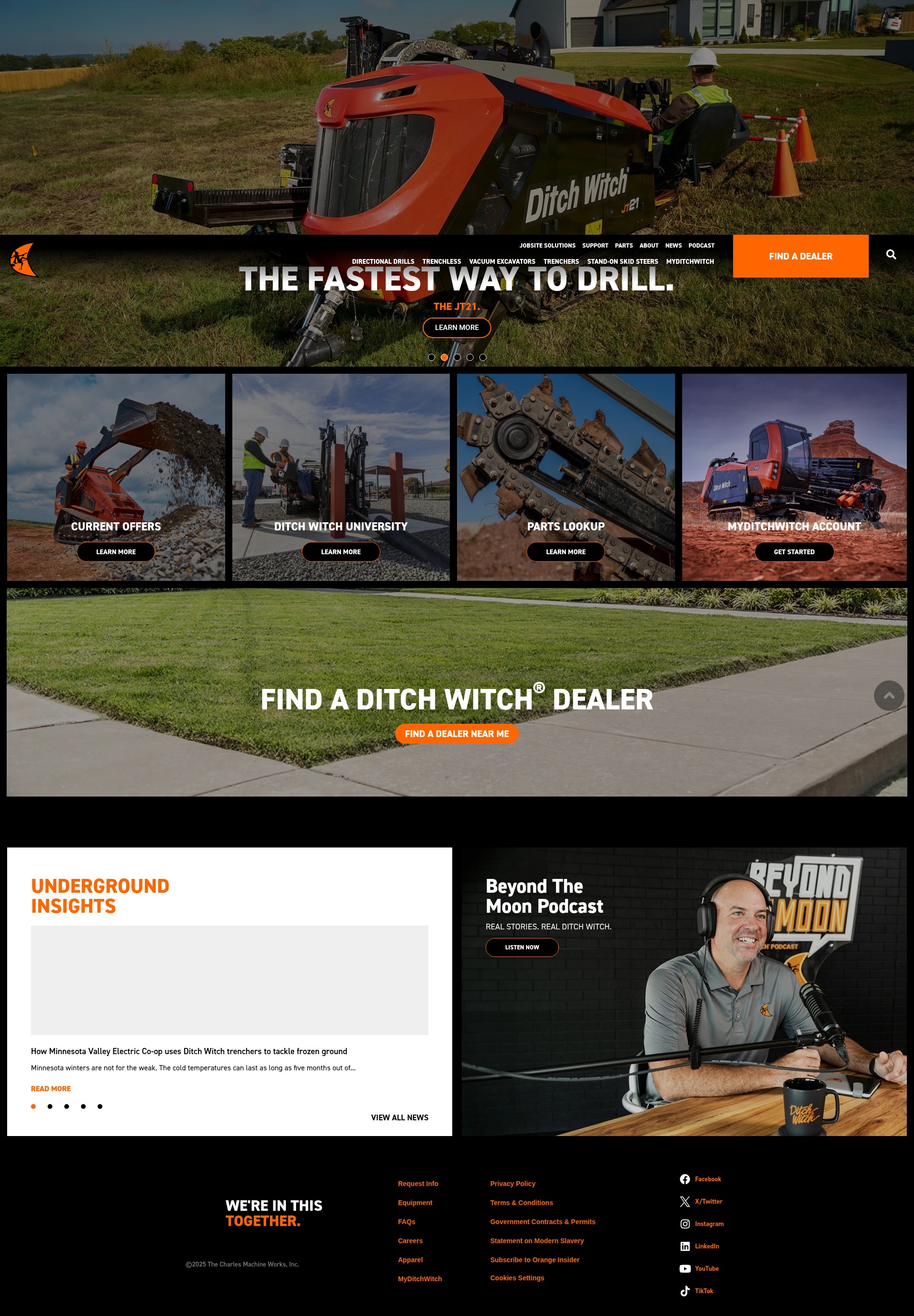 Screenshot of ditchwitch.com