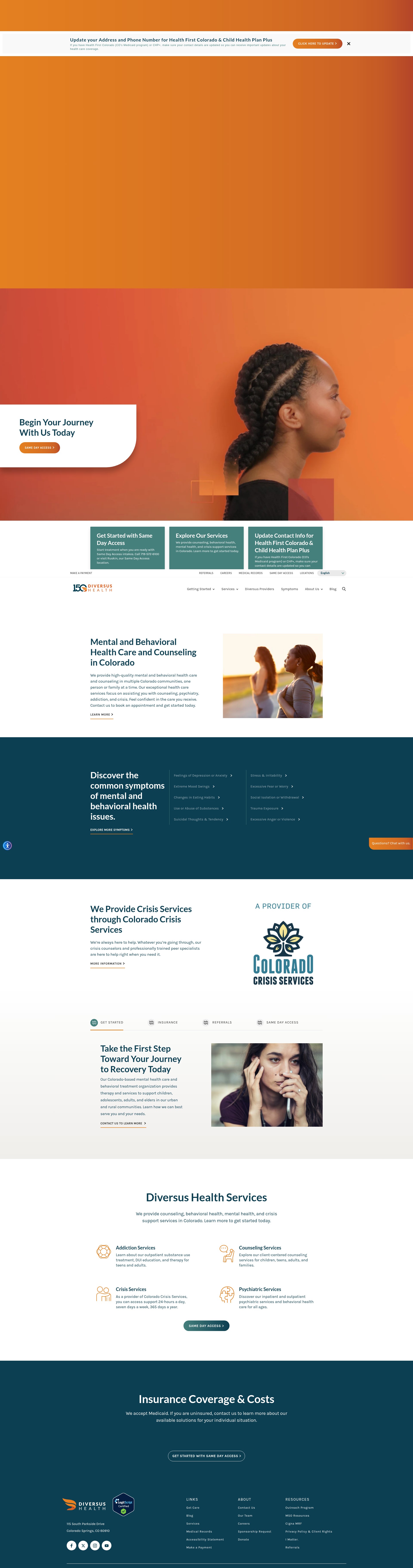 Screenshot of diversushealth.org