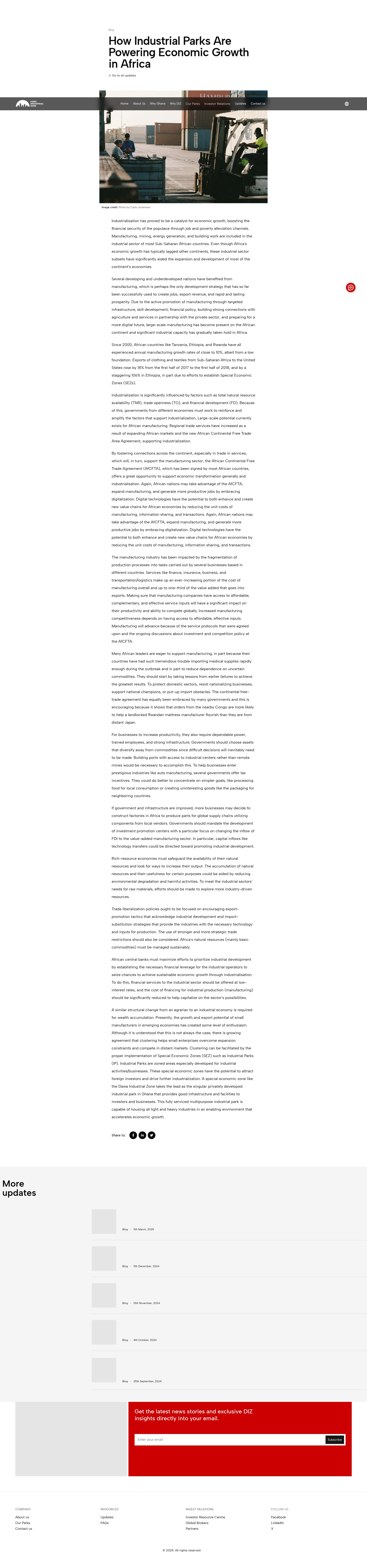 Screenshot of diz-ghana.com