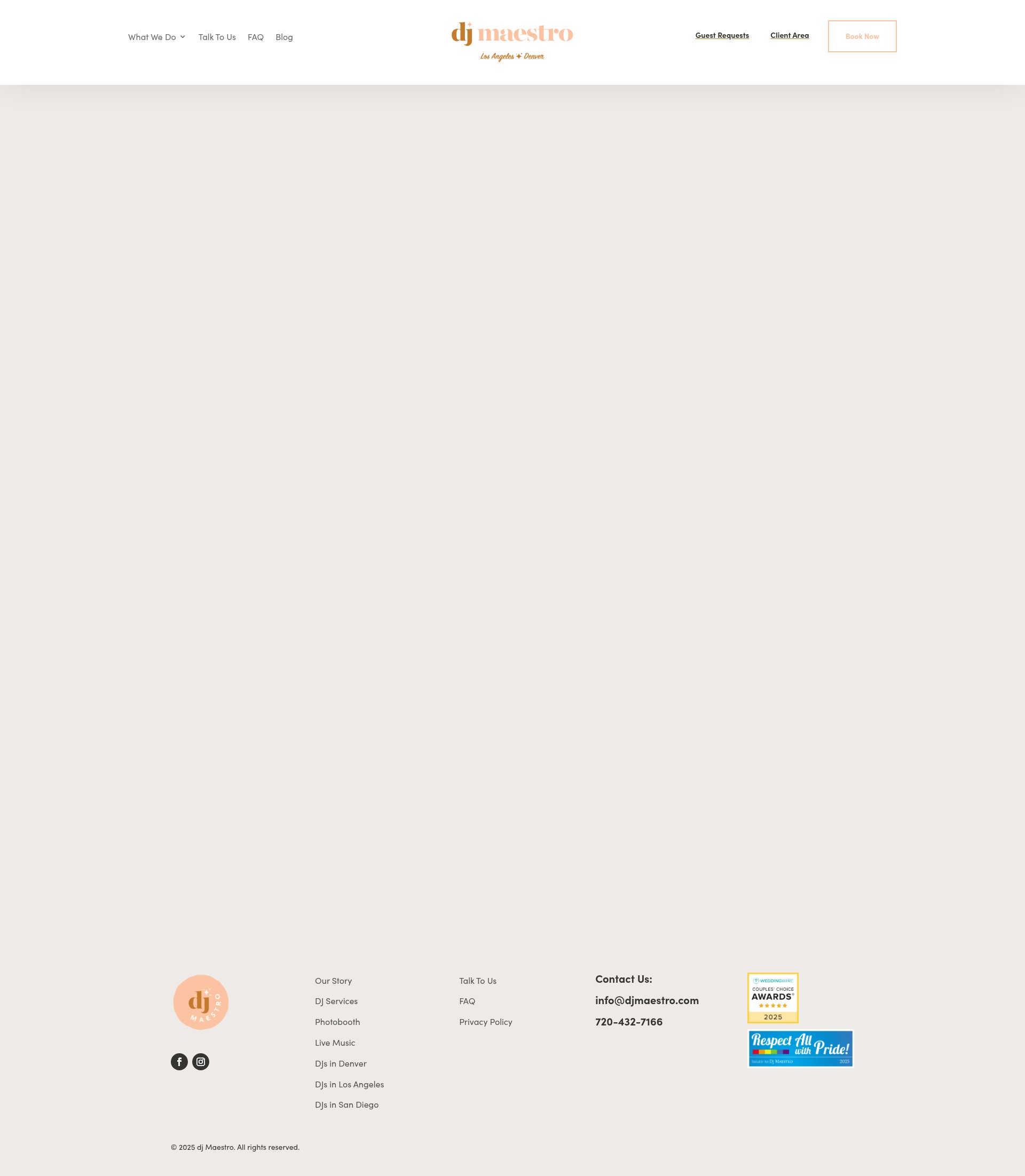 Screenshot of djmaestro.com