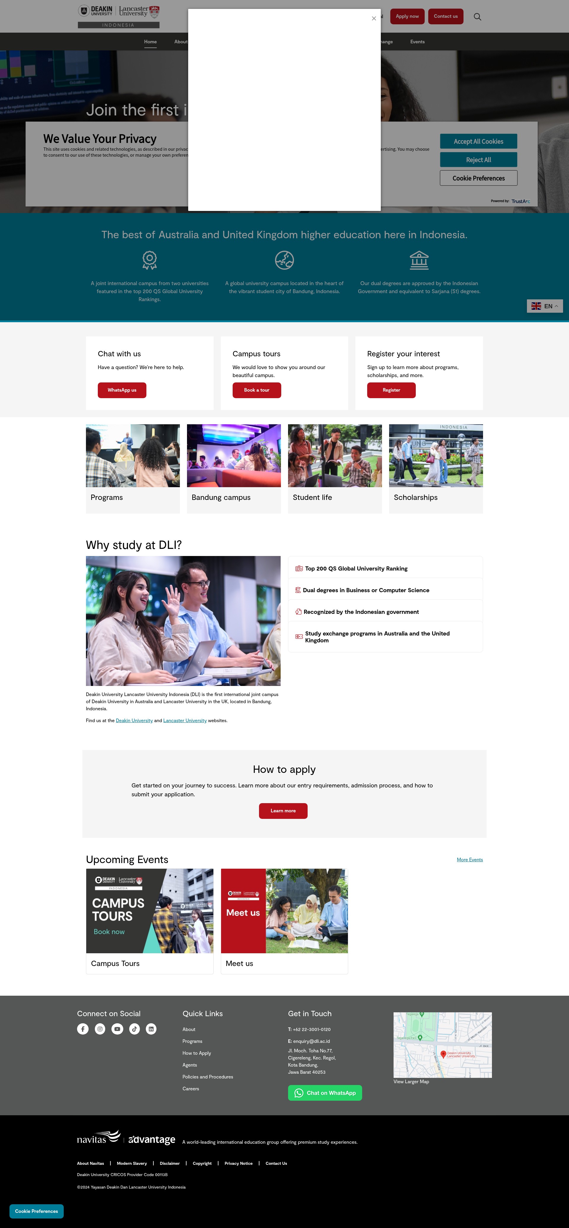 Screenshot of dli.ac.id