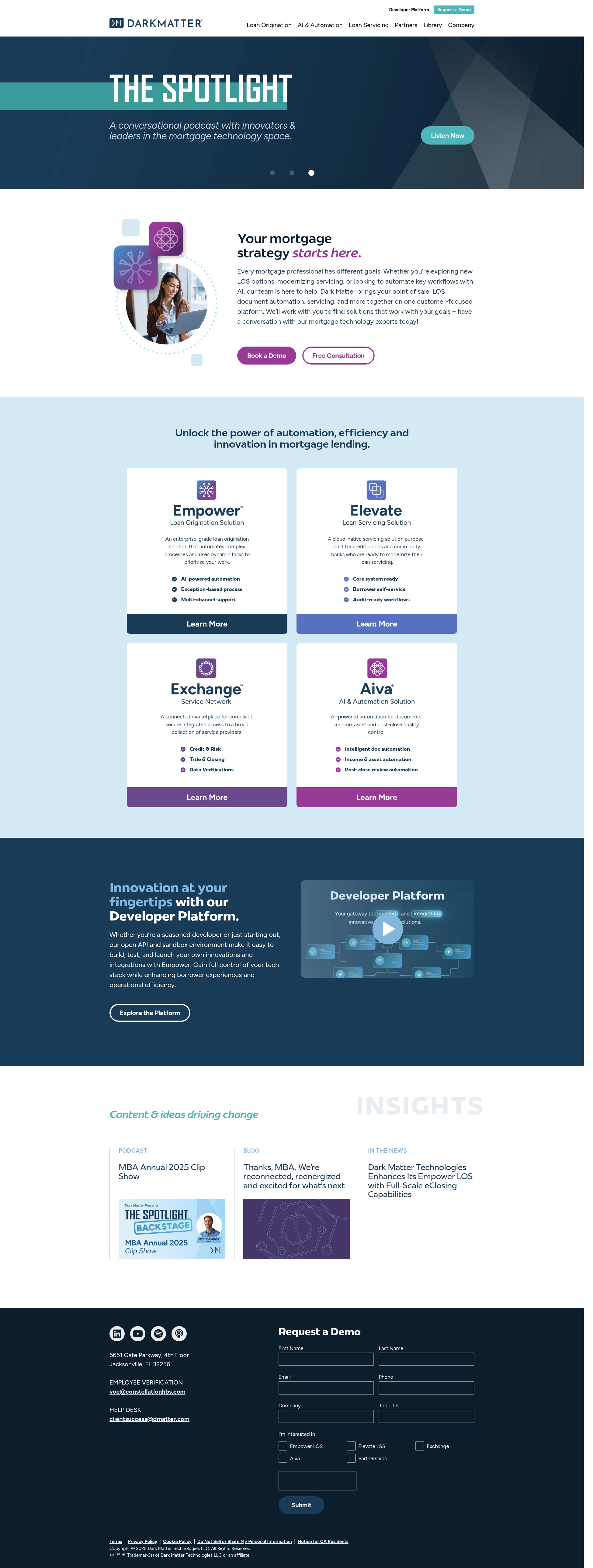 Screenshot of dmatter.com