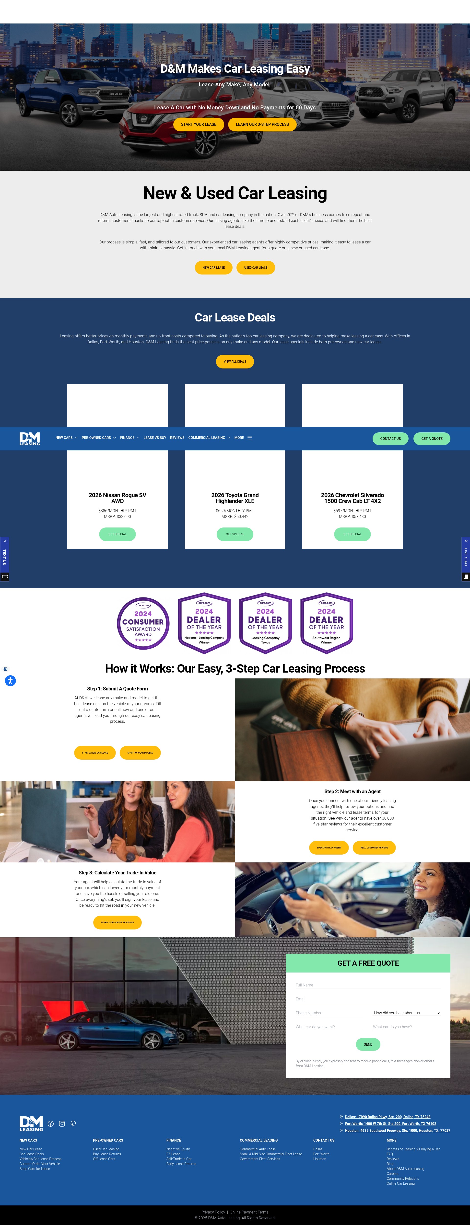 Screenshot of dmautoleasing.com