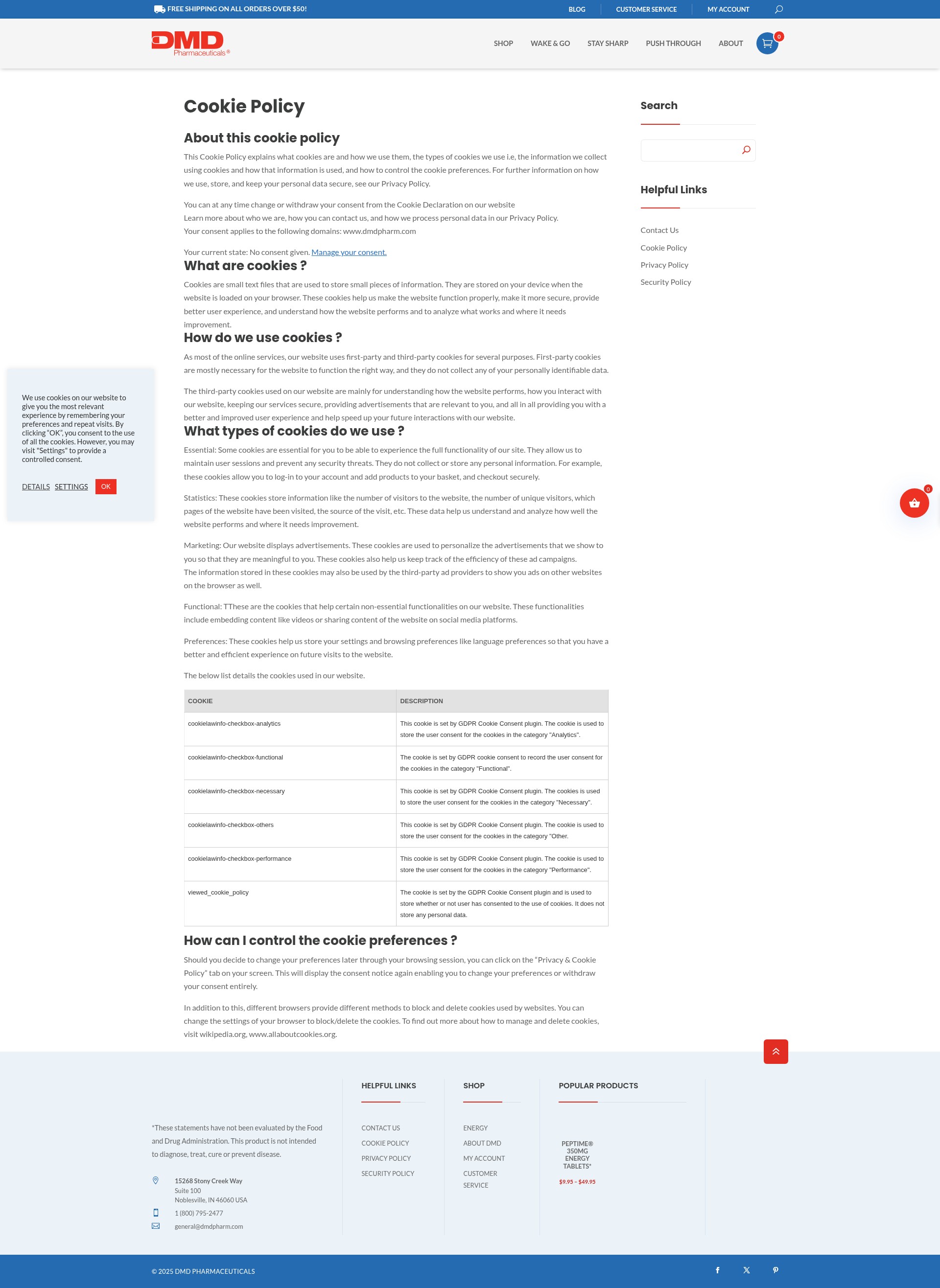 Screenshot of dmdpharm.com