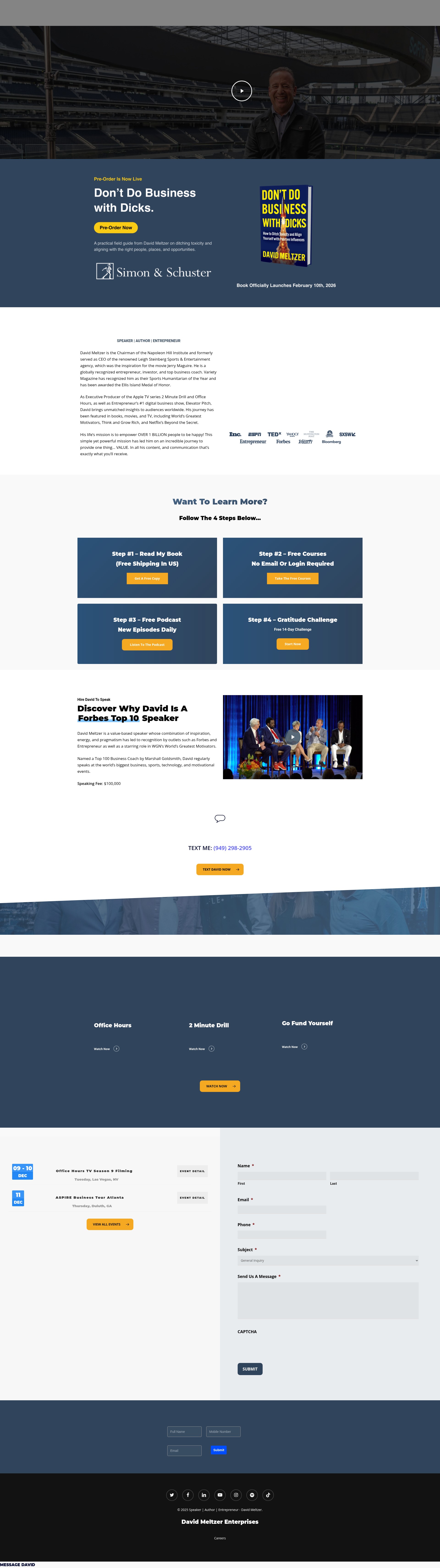 Screenshot of dmeltzer.com