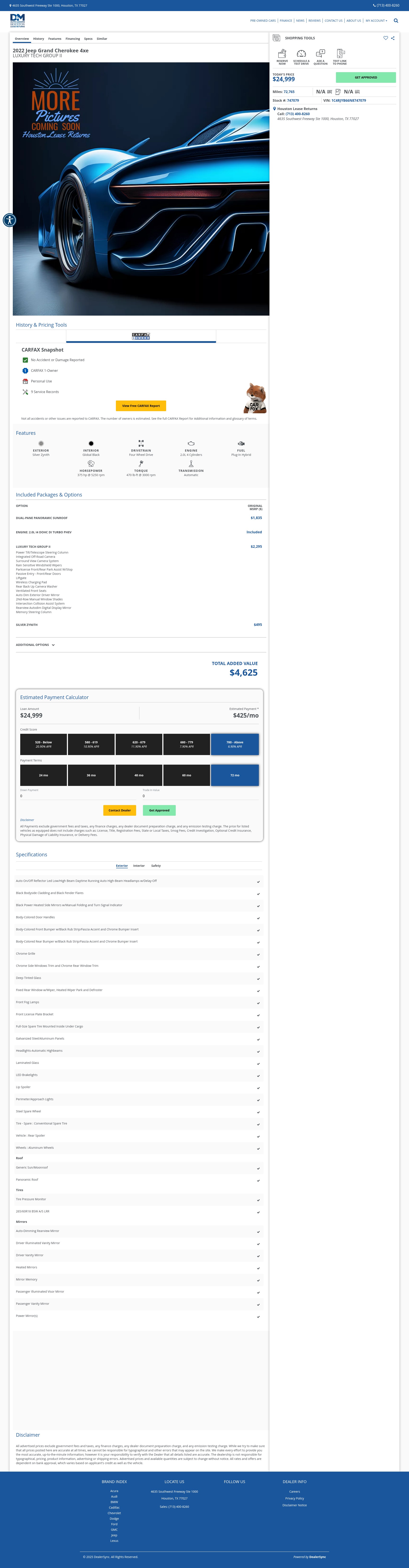 Screenshot of dmhoustonleasereturns.com