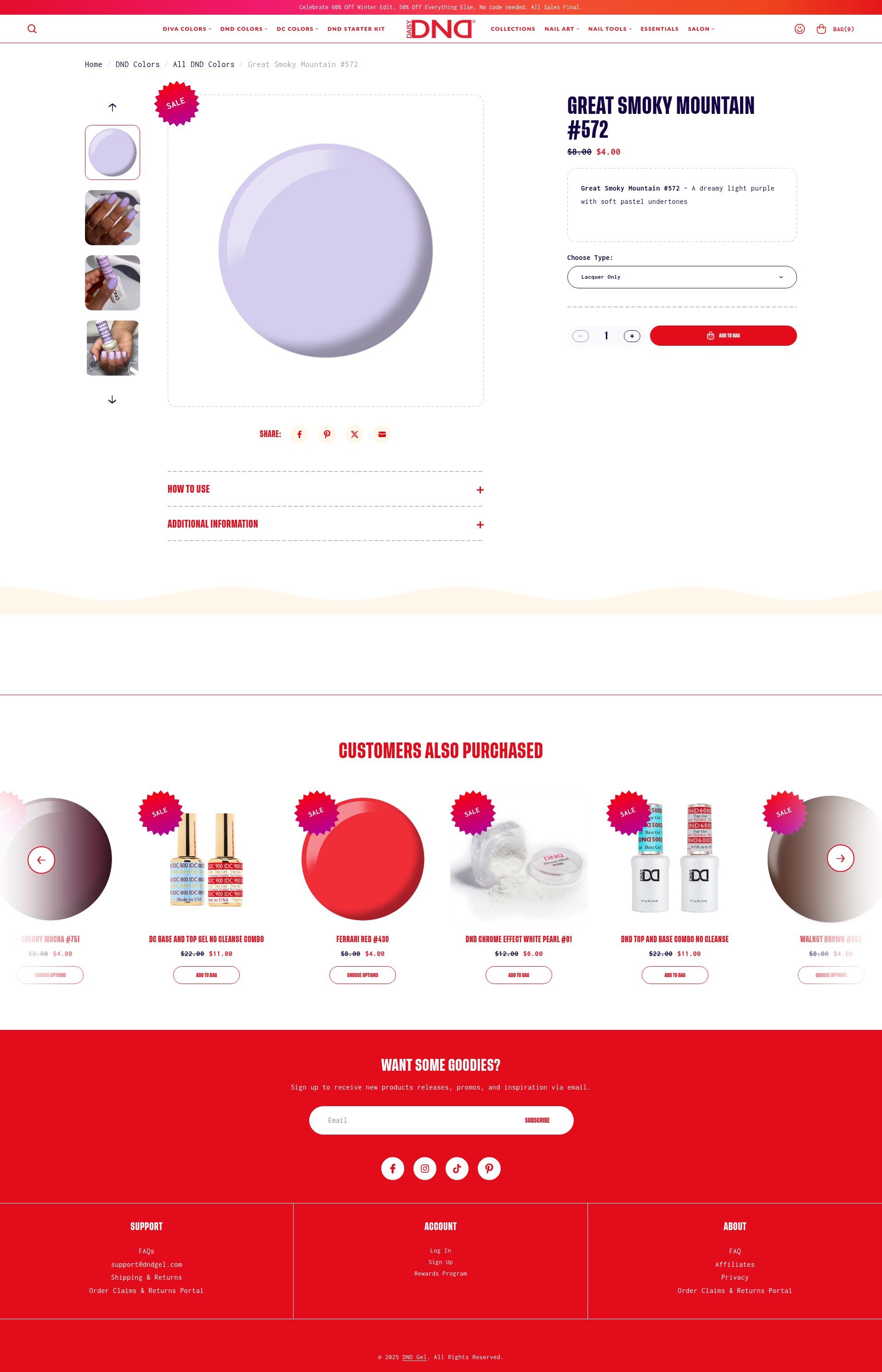 Screenshot of dndgel.com