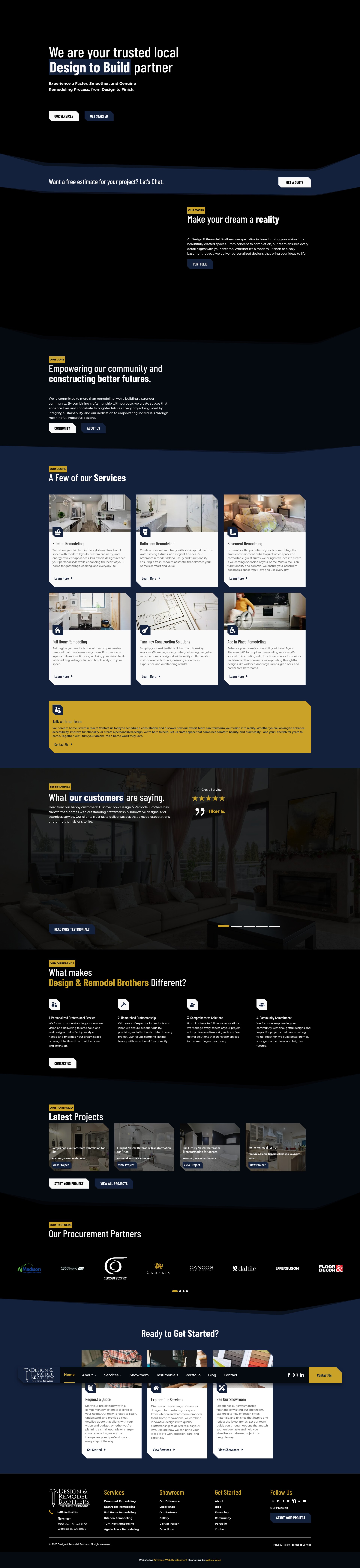 Screenshot of dnrbros.com