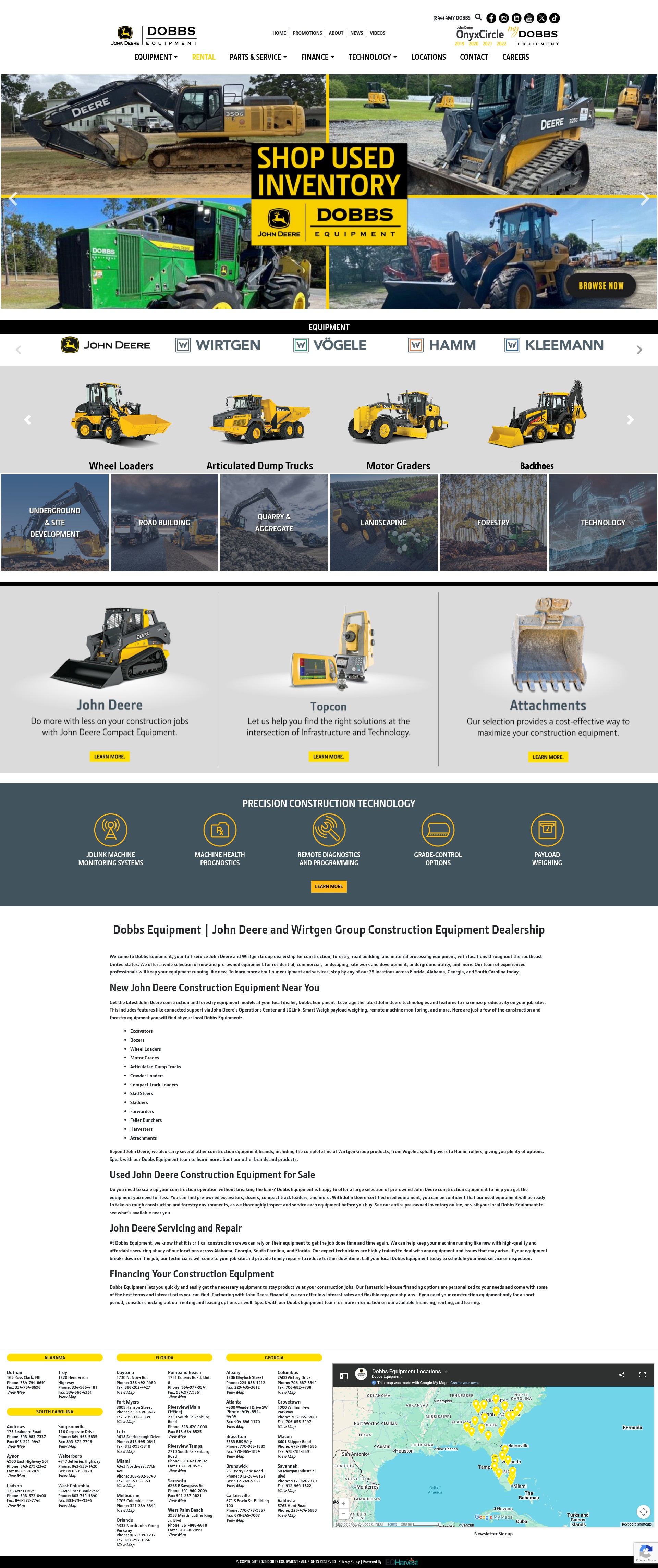 Screenshot of dobbsequipment.com