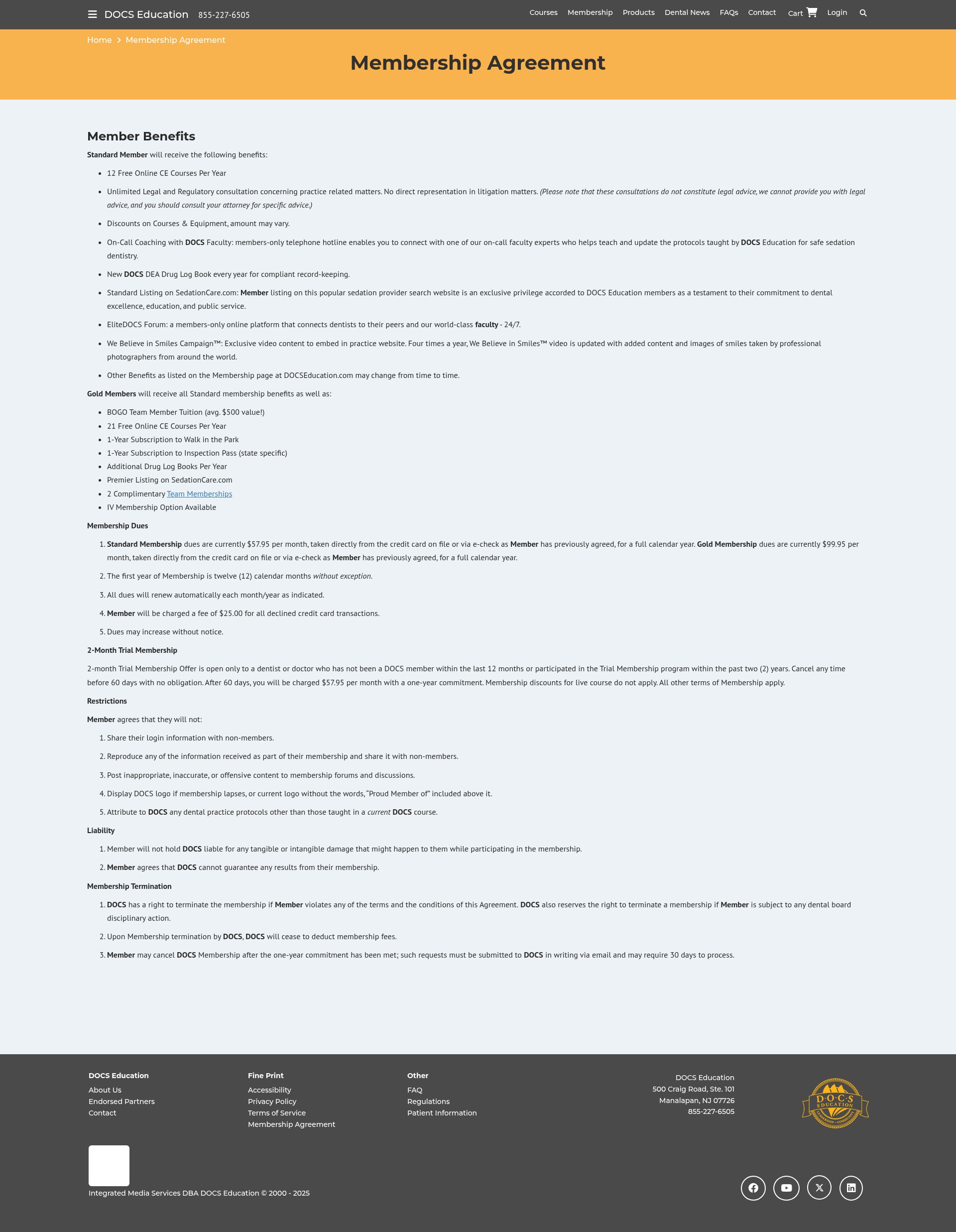 Screenshot of docseducation.com