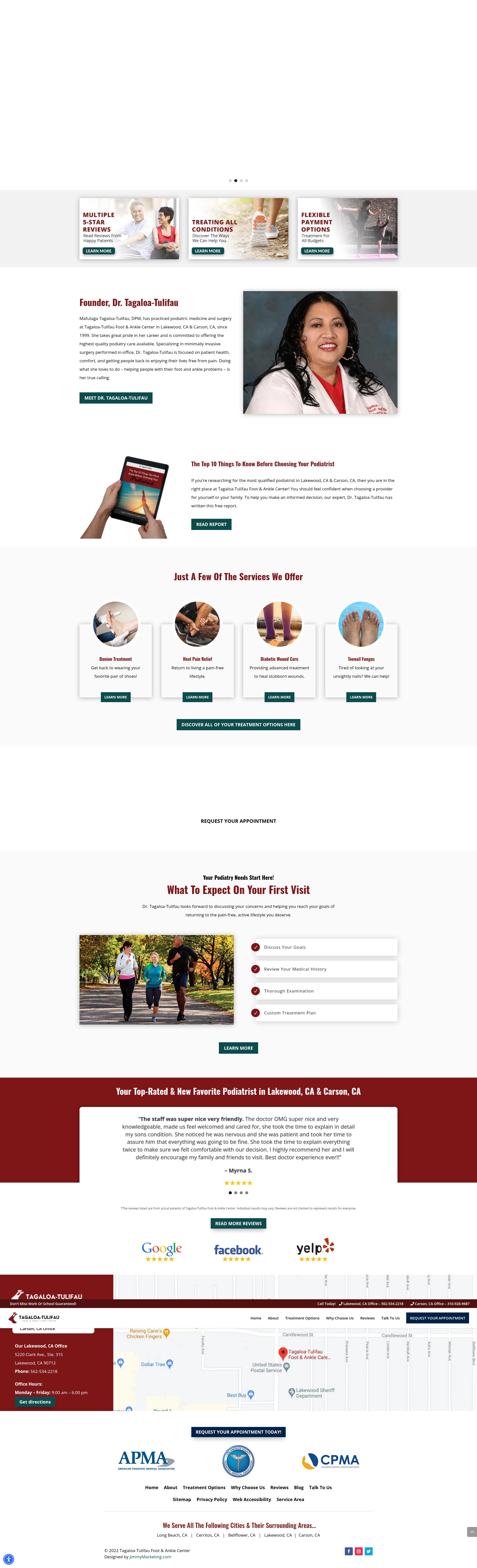 Screenshot of doctortulifau.com