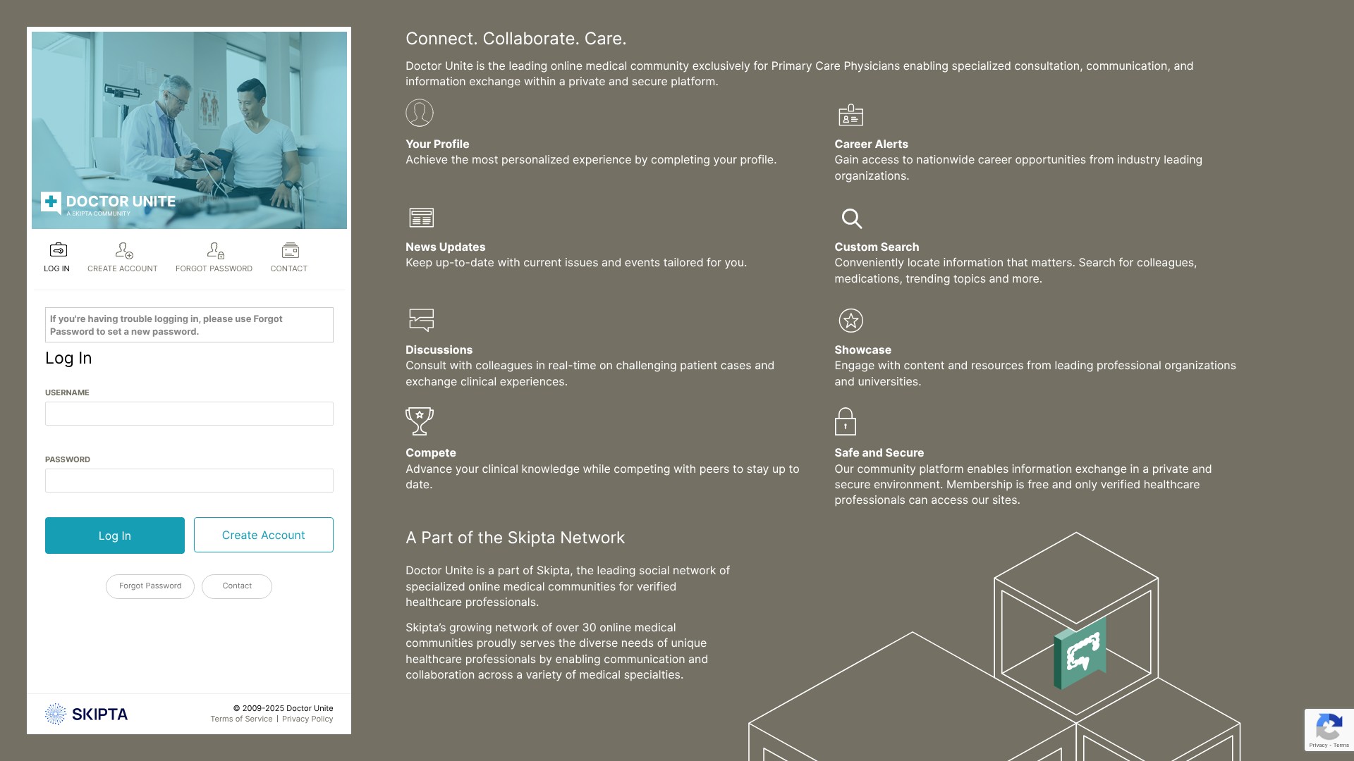 Screenshot of doctorunite.com